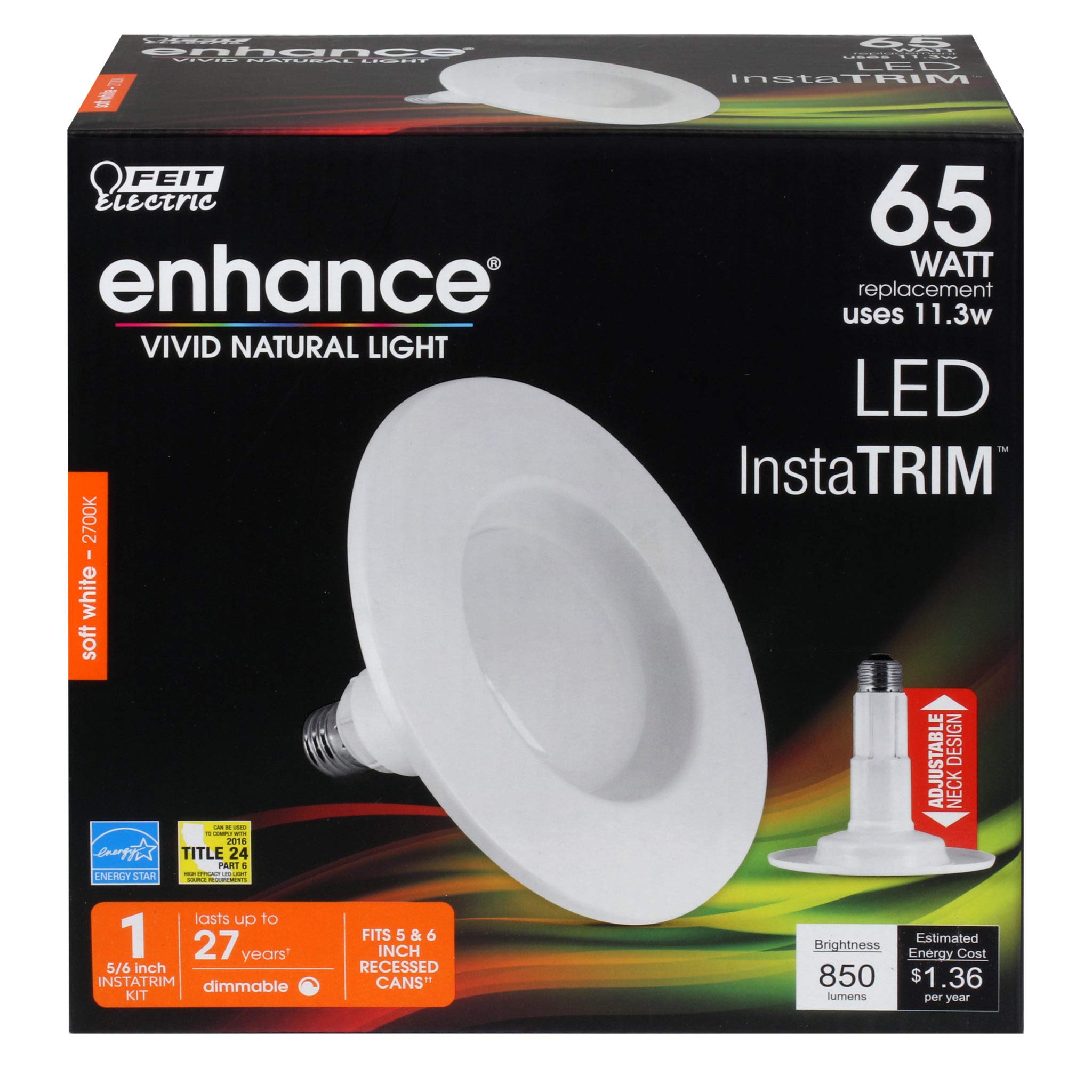 Feit Electric Retrofit Kit 5-6 in Soft White 65W, Model 3894755, Plastic, 1 Count