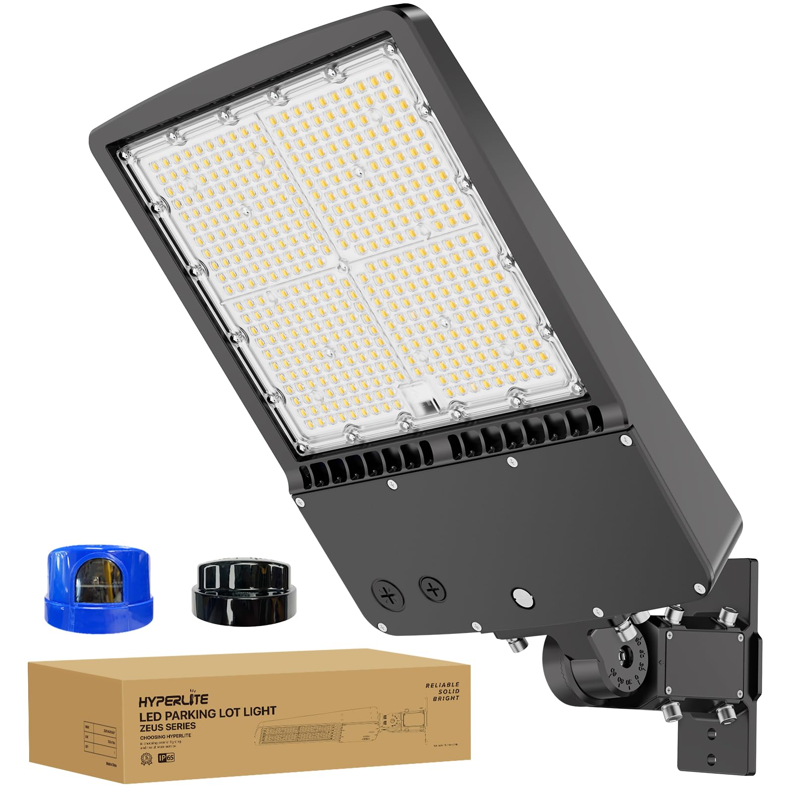 Hyperlite Parking Lot Lights 300W: 45000Lm 5000K Ul Listed Led Parking Lot Lights Outdoor - Arm & Slip Fitter 2 In 1 Wall Mount
