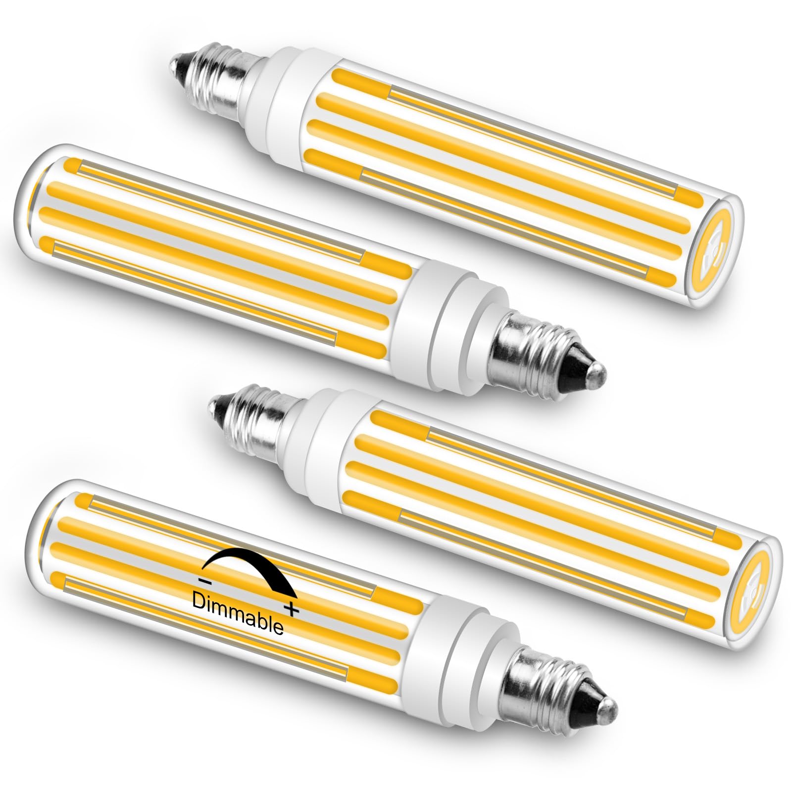 Zhenming Updated Dimmable E11 Led Bulb 100W 120W 150W Halogen Bulbs Equivalent,T4 Cob Mini Candelabra Led Bulb Dimmable,Warm Whi