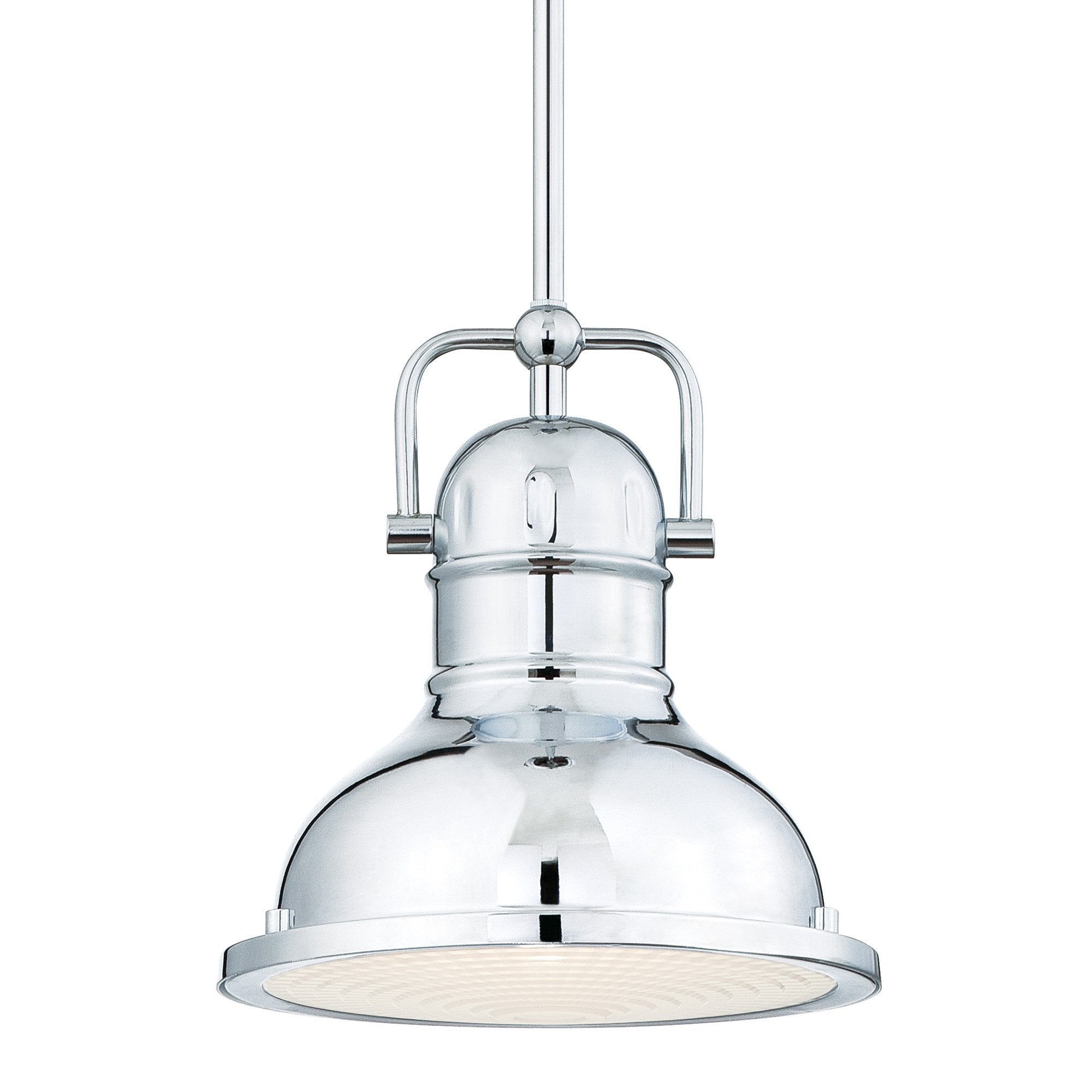 Westinghouse Boswell Pendant Light, Chrome, Standard Size, Model 63085A, Acrylic Material