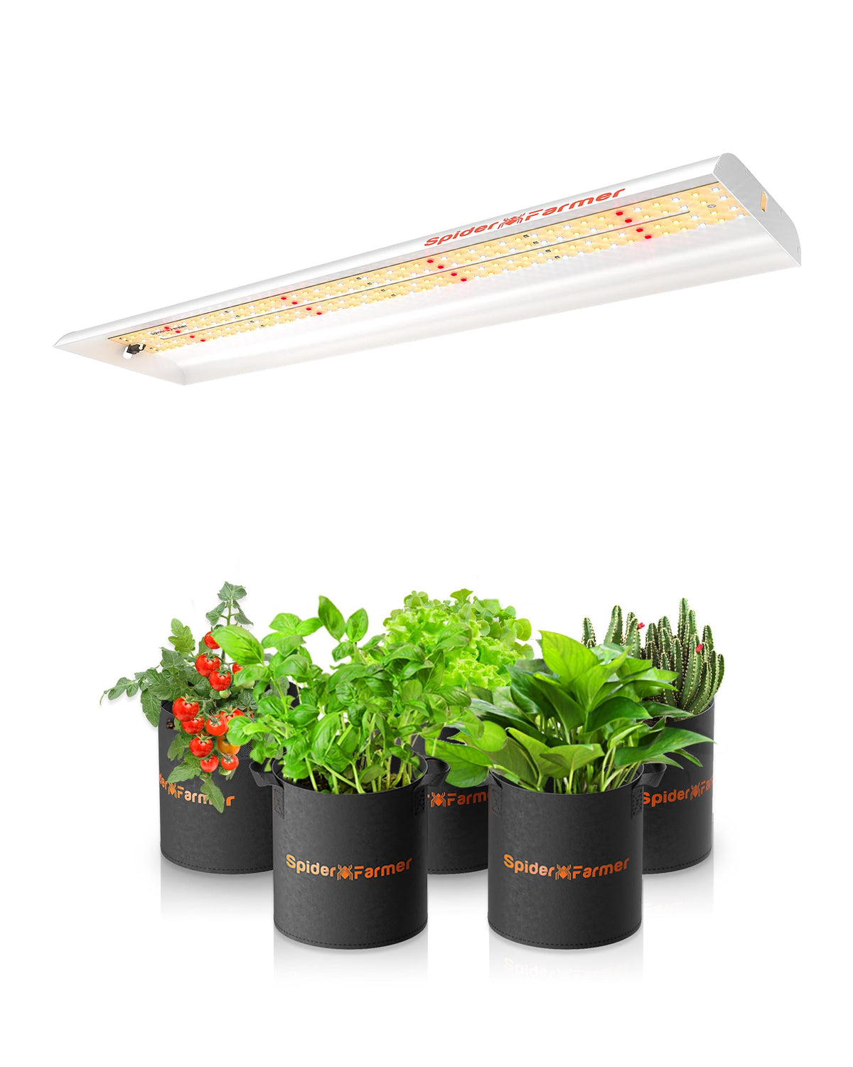 Spider Farmer 2024 New Sf300 Led Grow Lights Sunlike Full Spectrum Plant Grow Light For Indoor Plants Hydroponics Seeding Veg Fl