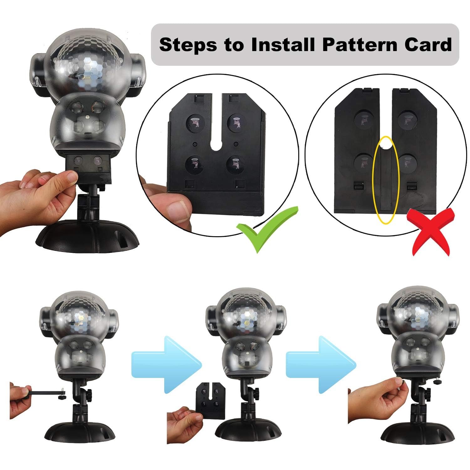 Upoda Christmas Led Snowfall Halloween Waterproof With Remote Control Timer And Music Player Anime Snow Light Projector For Outd