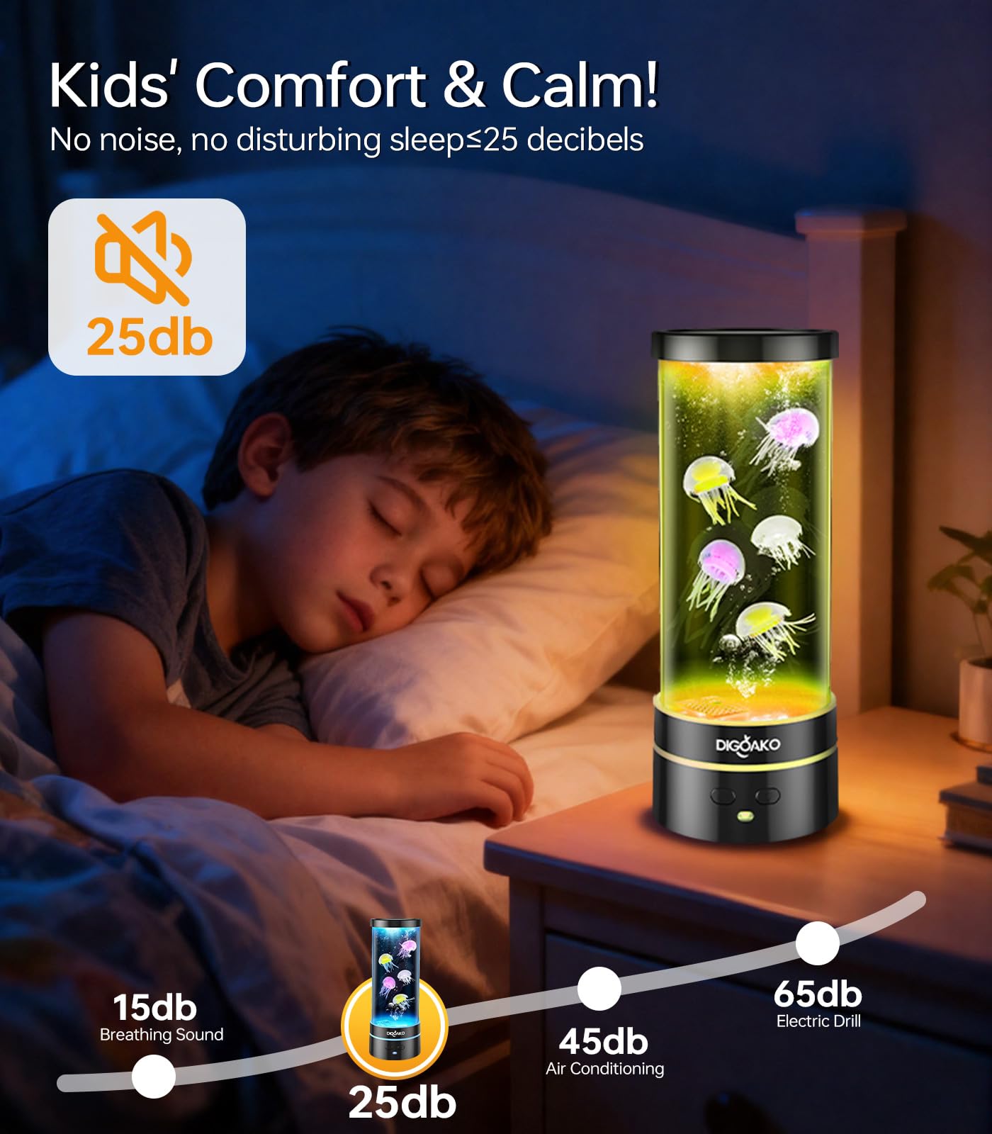 Jellyfish Lamp: Led Jellyfish Tank Lamp  17 Color Changing Dimmable Aquarium Night Light For Home Office Decor Birthday Christmas Gifts For mature-themeds Kids(Led Decorative)