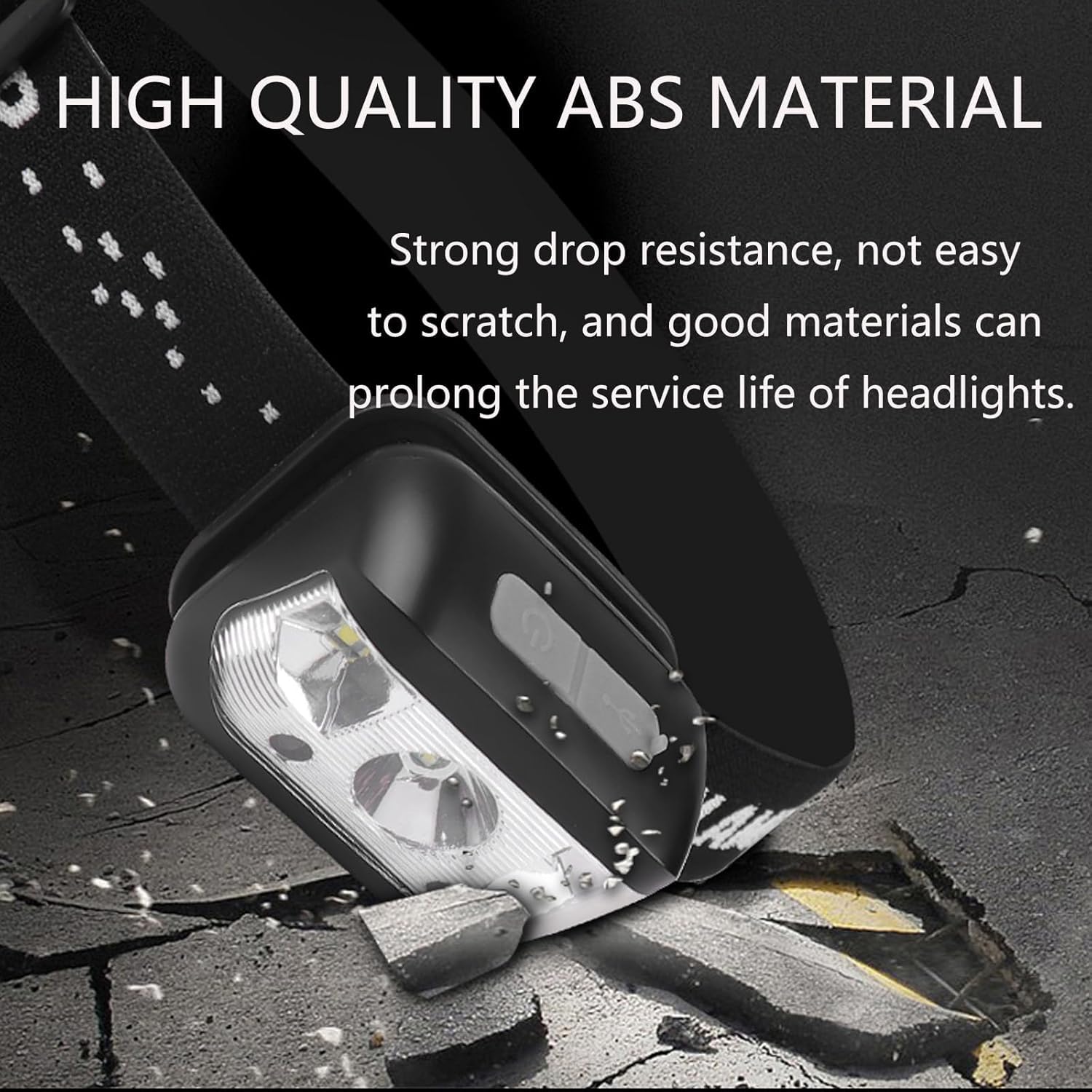 Chasinglee Headlamp Rechargeable, Super Bright Led Head Lamp With 5 Modes, Waterproof Outdoors Headlight Flashlight, Adjustable