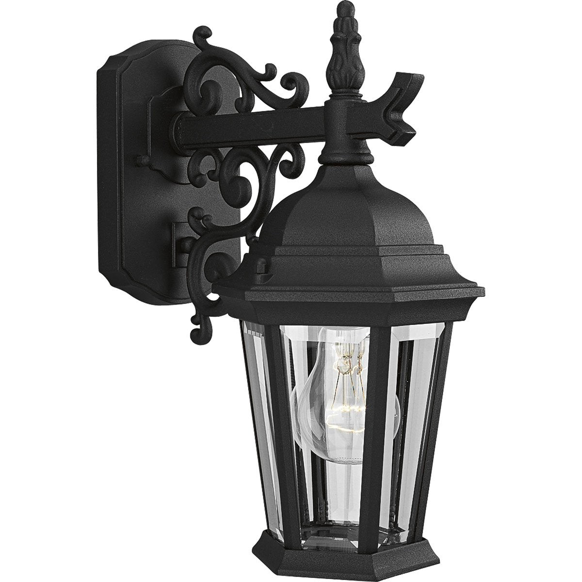 Progress Lighting Welbourne Outdoor Light, 6.5in W x 13.25in H, Black, Aluminum, Model P5682-31