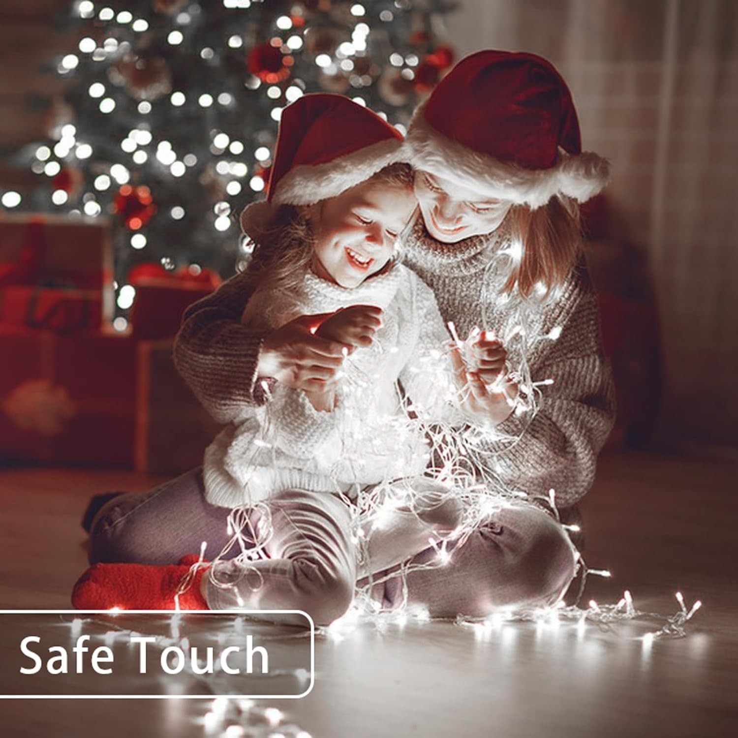 Jxledayy 1000 Led 403 Ft Cool White Christmas Lights - Waterproof, 8 Modes, Timer, Clear Wire