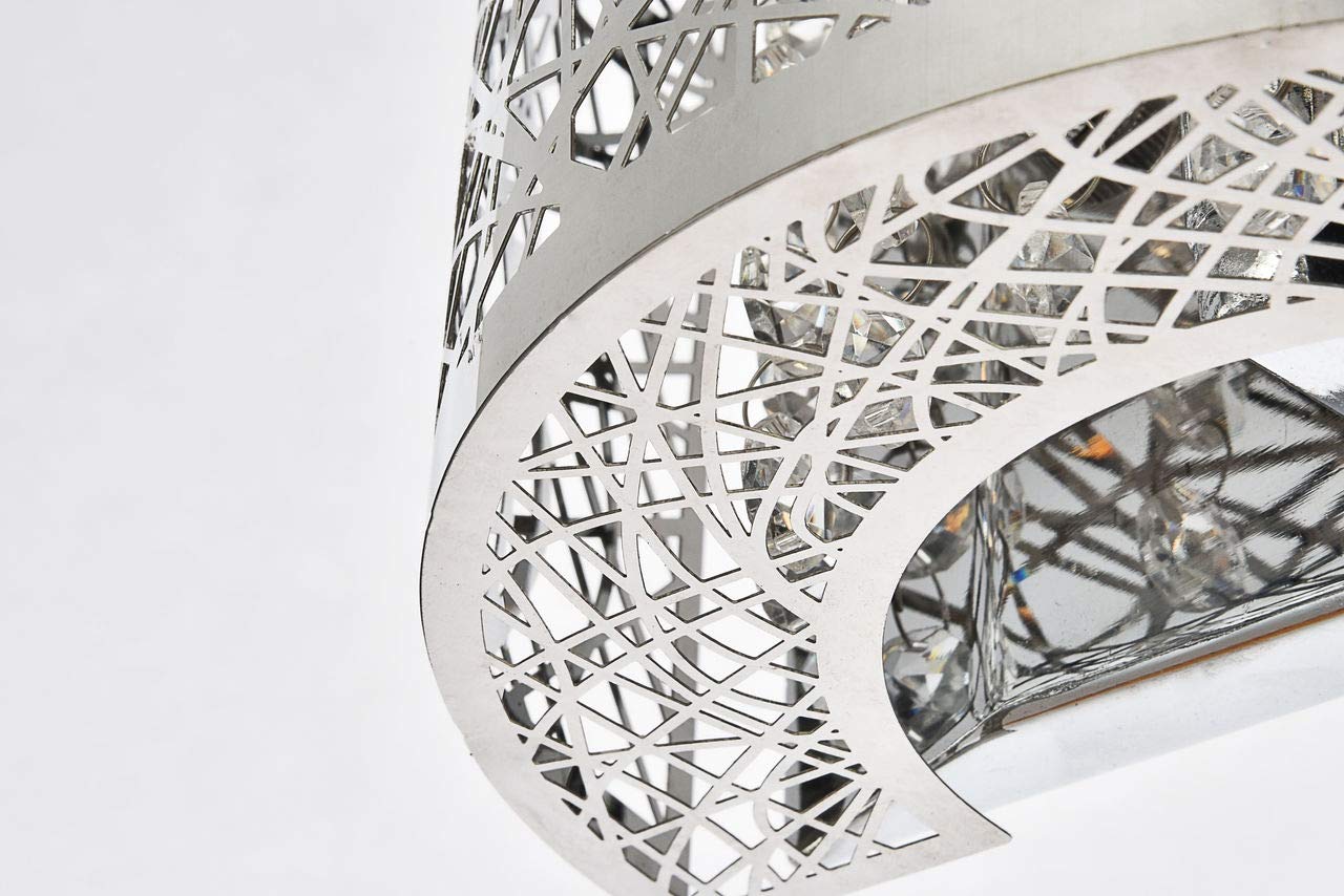 Elegant Lighting Ld5023W8 Owen Single Light 5-7/8" Tall Wall Sconce - Ada Compli, Chrome