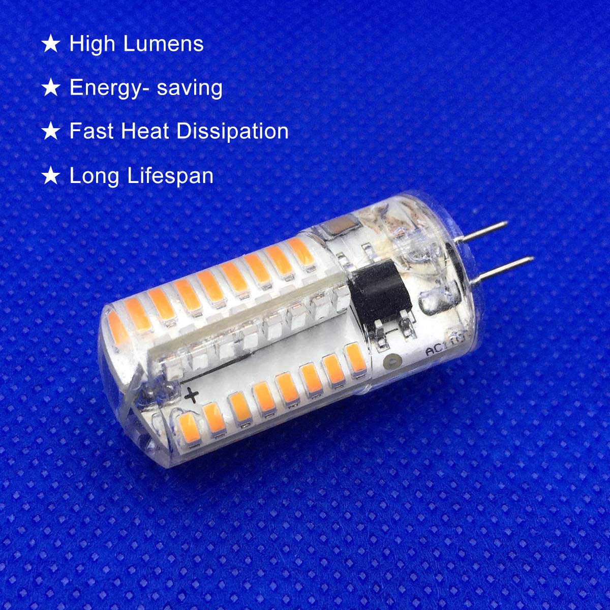 BROLSKUN Dimmable LED G4 Bulbs 3W Warm White 3000K 10 Count (Pack of 1) Bi-Pin Base, Ideal for Home Lighting and Ceiling