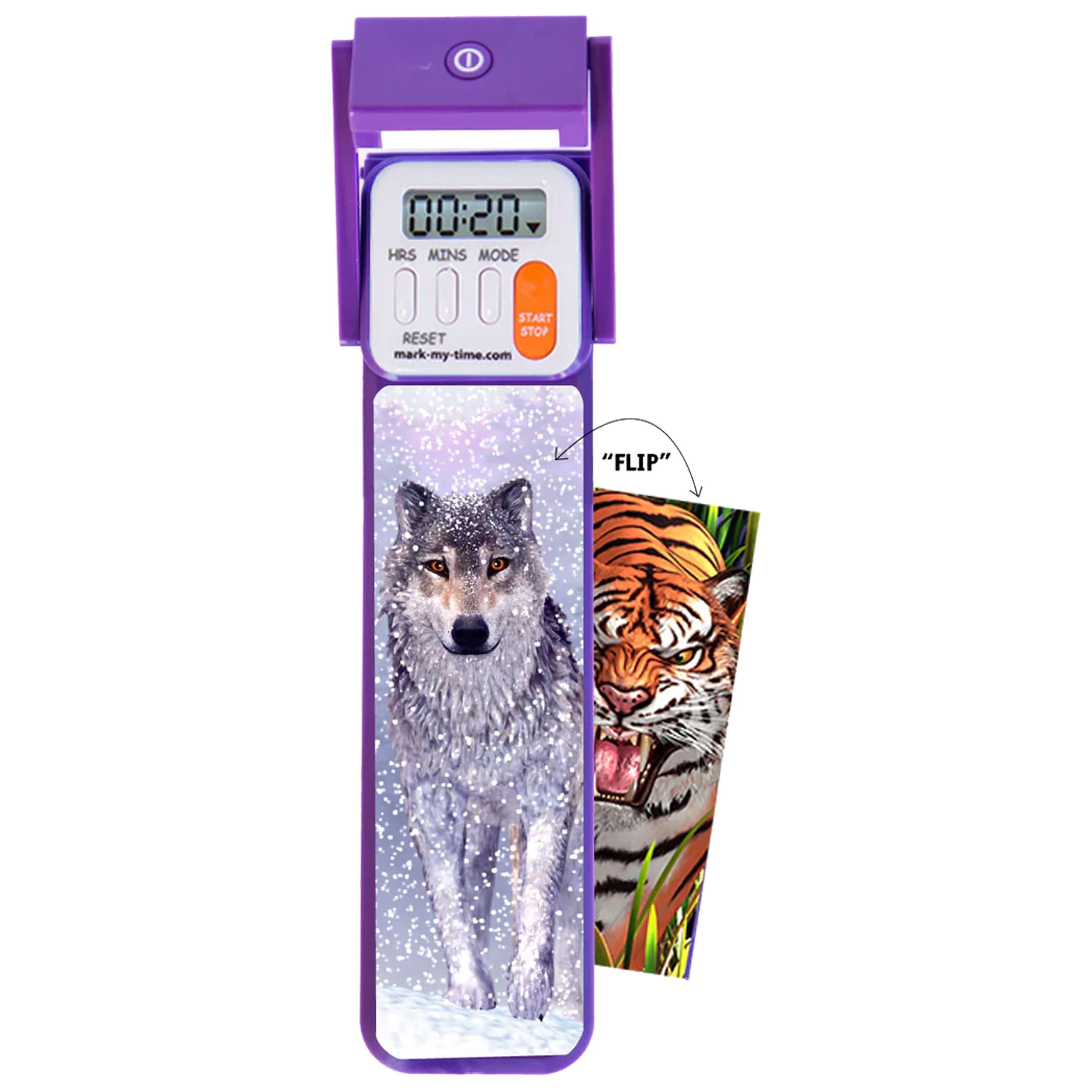 Mark-My-Time Digital Bookmark and LED Book Light - Timer and Bookmark for Kids with LED Book Light, Cool Bookmarks and Reading I