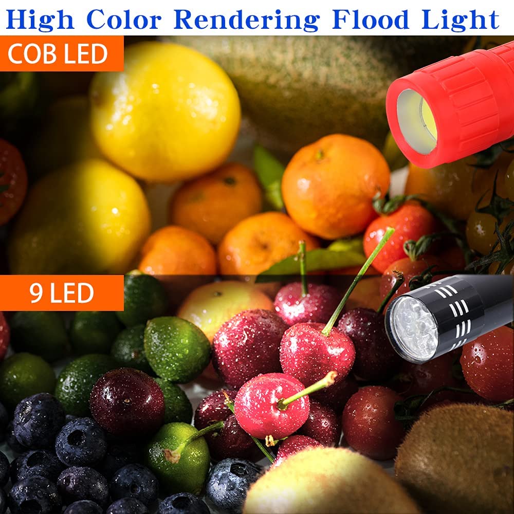 Kunhe Mini Led Flashlight, 100 Lumen, Black, Aluminum, Model Co1, 5 Pack - Ideal For Kids, Party Favors, Christmas Gifts, Stocking Stuffers