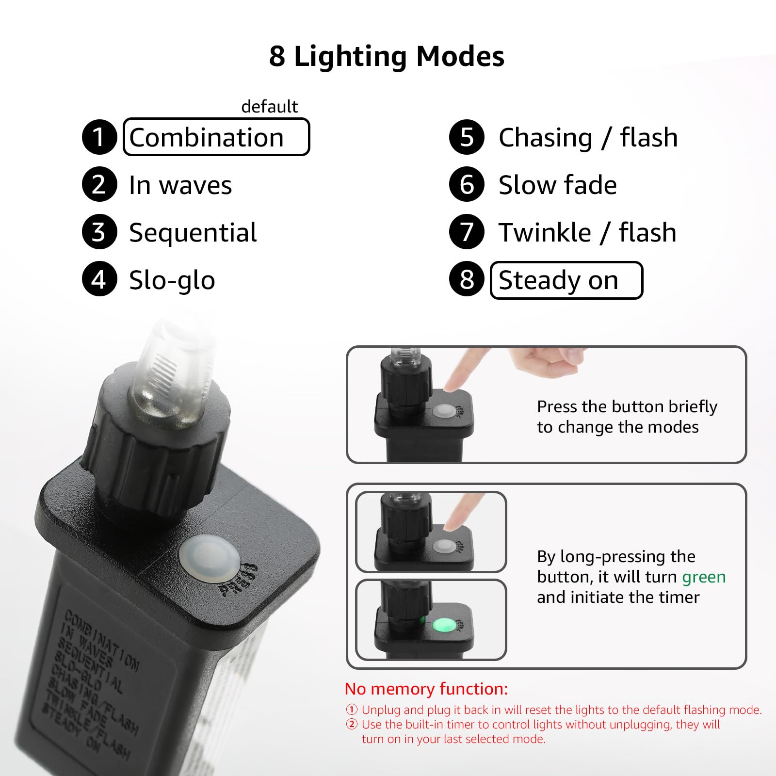 Lighting EVER 33ft Plug-in Rope Lights, 100 LED Cool White, Small Tube, Daylight White, Model EA430033-DW-US