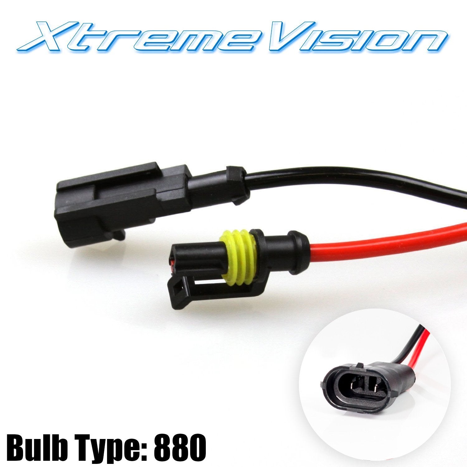 XtremeVision HID Xenon Replacement Bulbs - 880/881 - 3000K Golden Yellow - DC Model - 1 Pair