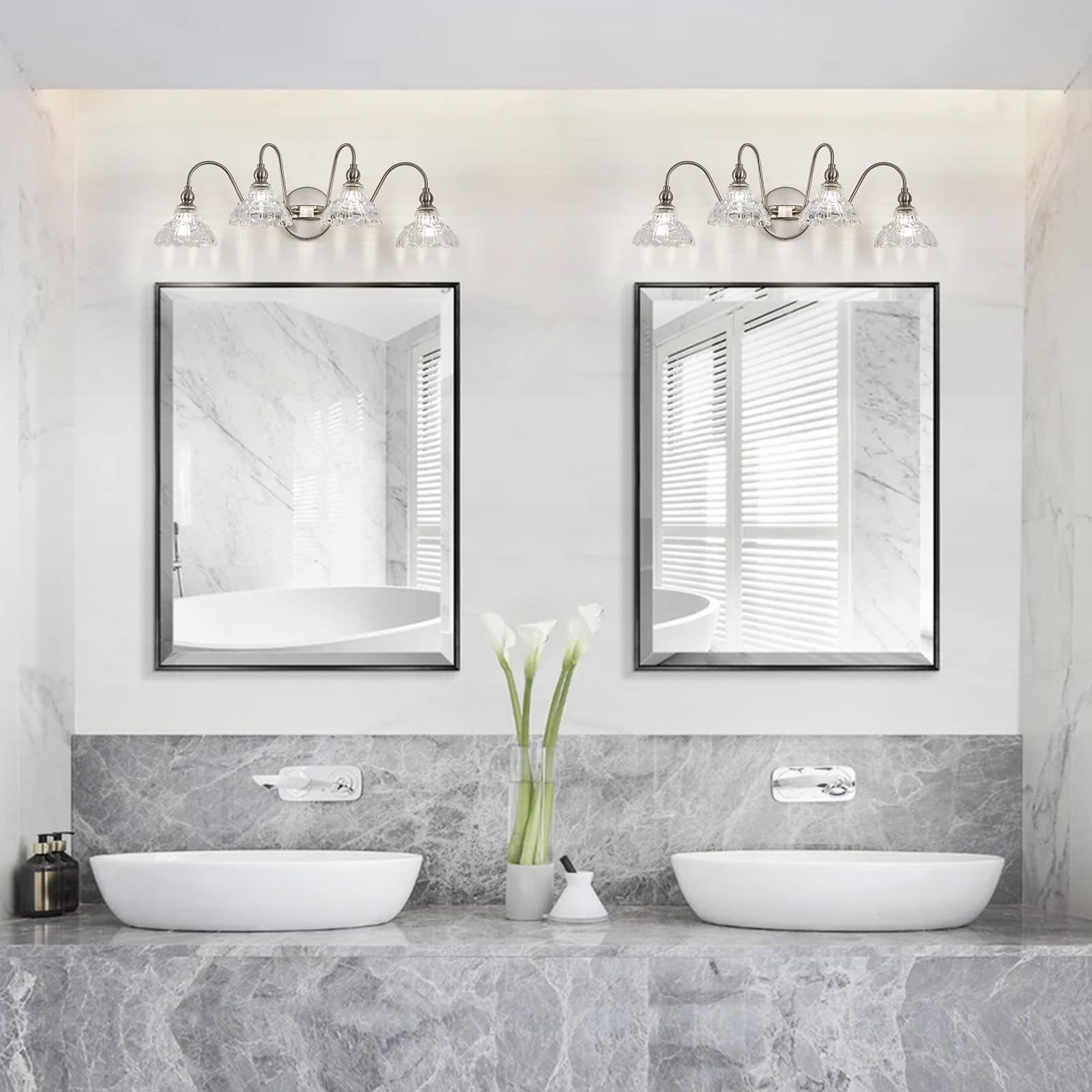 Tlolgt Brushed Nickel Bathroom Vanity Lights Vintage Vanity Lighting Fixtures Pciture Light For Bathroom Bedroom Hallway Living Room