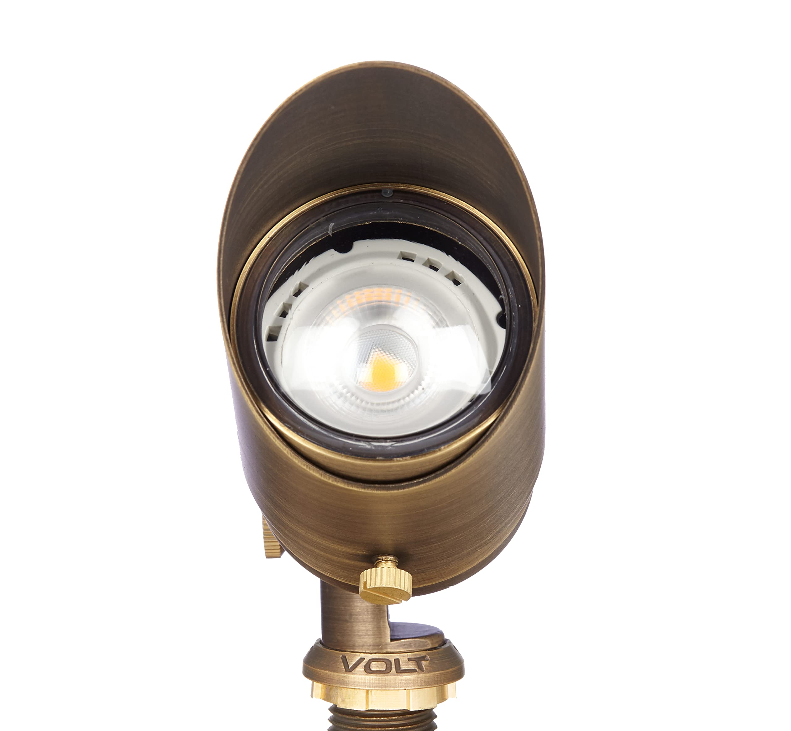 Volt Top Dog Scotty 12V Cast Brass Outdoor Spotlight (Bronze) With Ground Stake