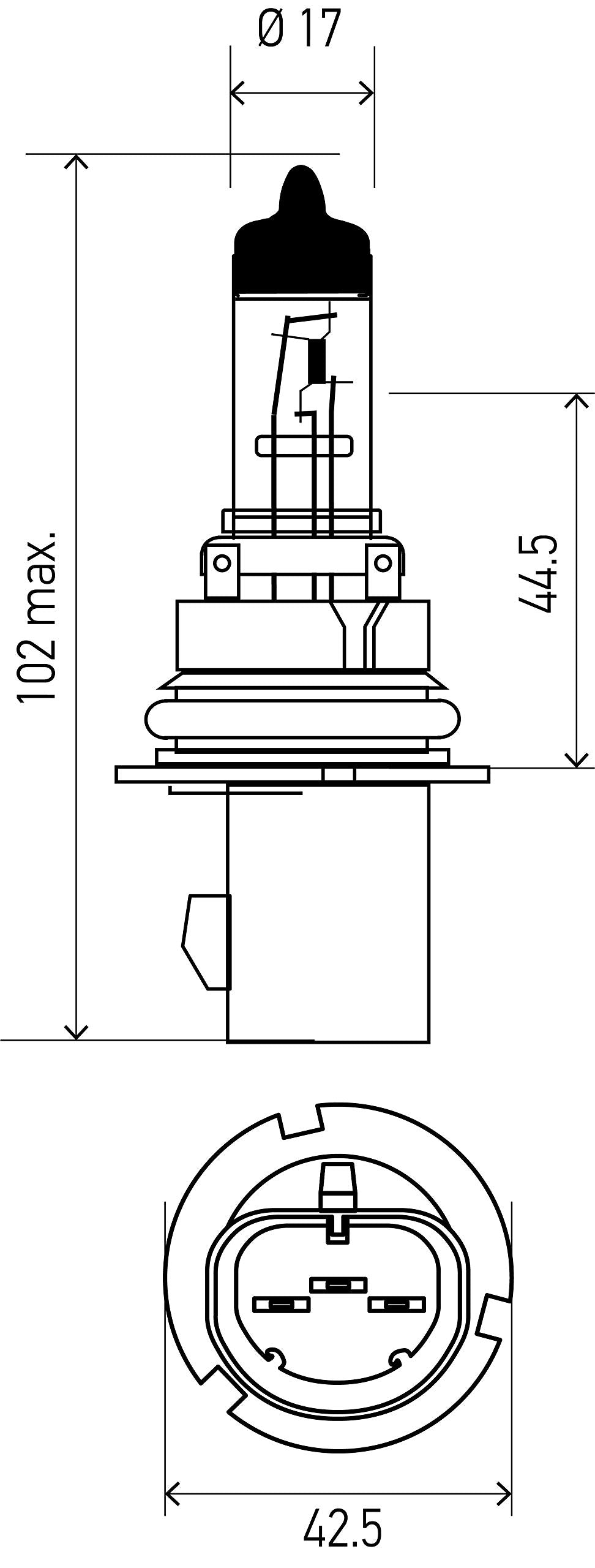HELLA 9007 YL Twin Blister Xtreme Yellow Bulb (12V 65/55W), 2 Pack