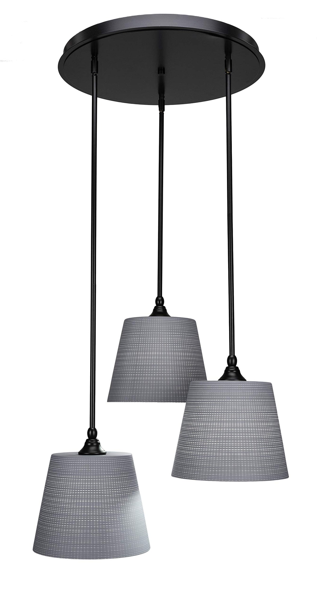 Empire 3 Light Cluster Pendalier In Matte Black (2183-Mb-4082)