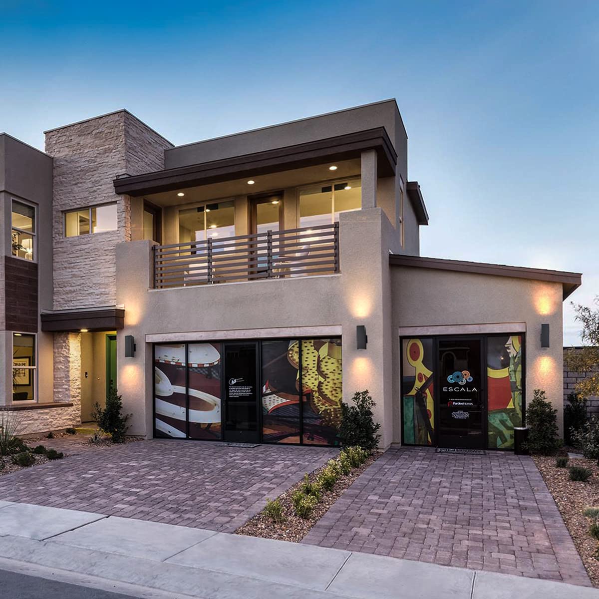 Mirrea 2-Pack Modern Outdoor Porch Light, Matte Black Aluminum Wall Sconce, Waterproof 12-Inch