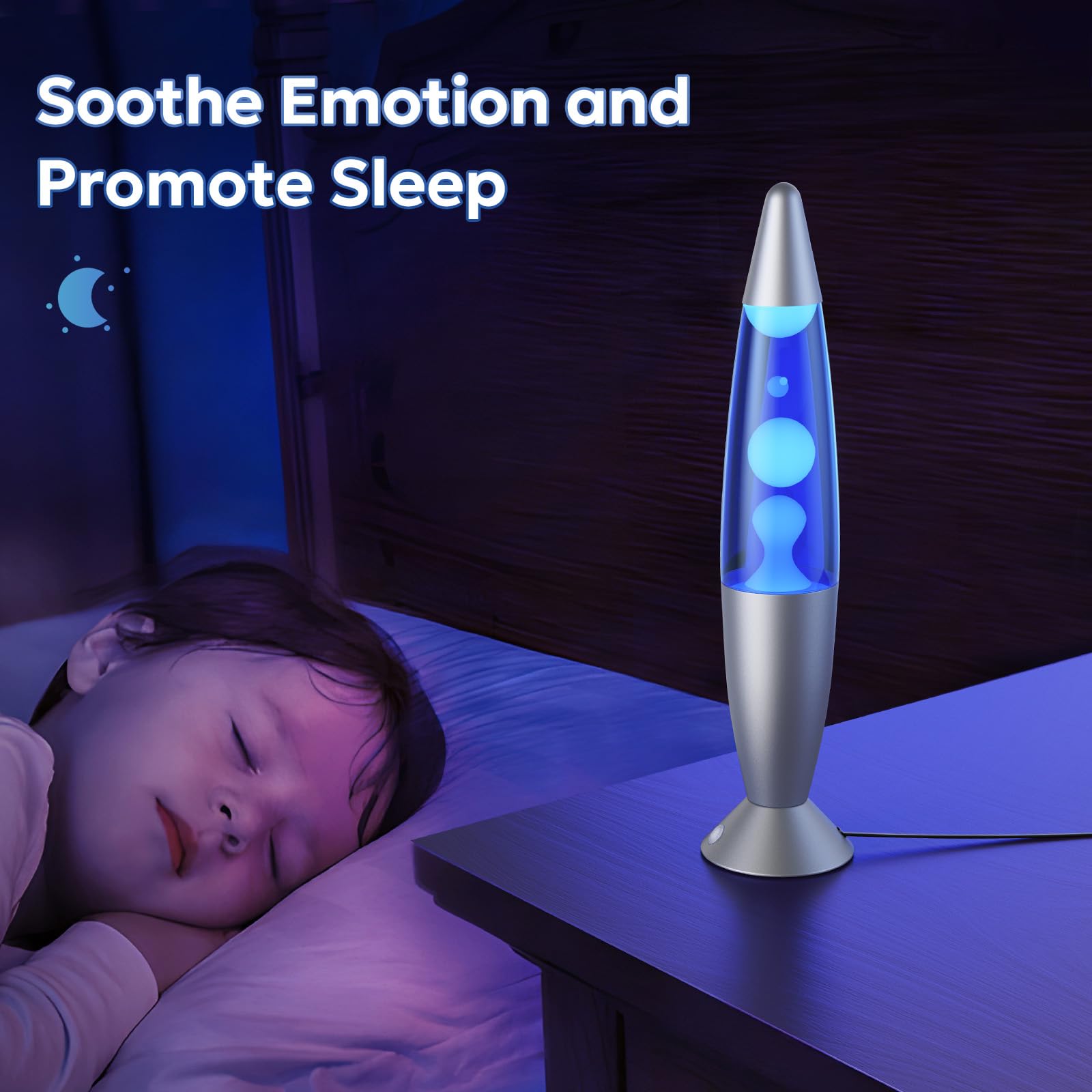 Soarling LED Color Changing Lamp, 17 Colors, Remote Control, 13.5 Inch, Aluminum, Silver, Model 6122D-Y, Night Light for Kids and mature-themeds