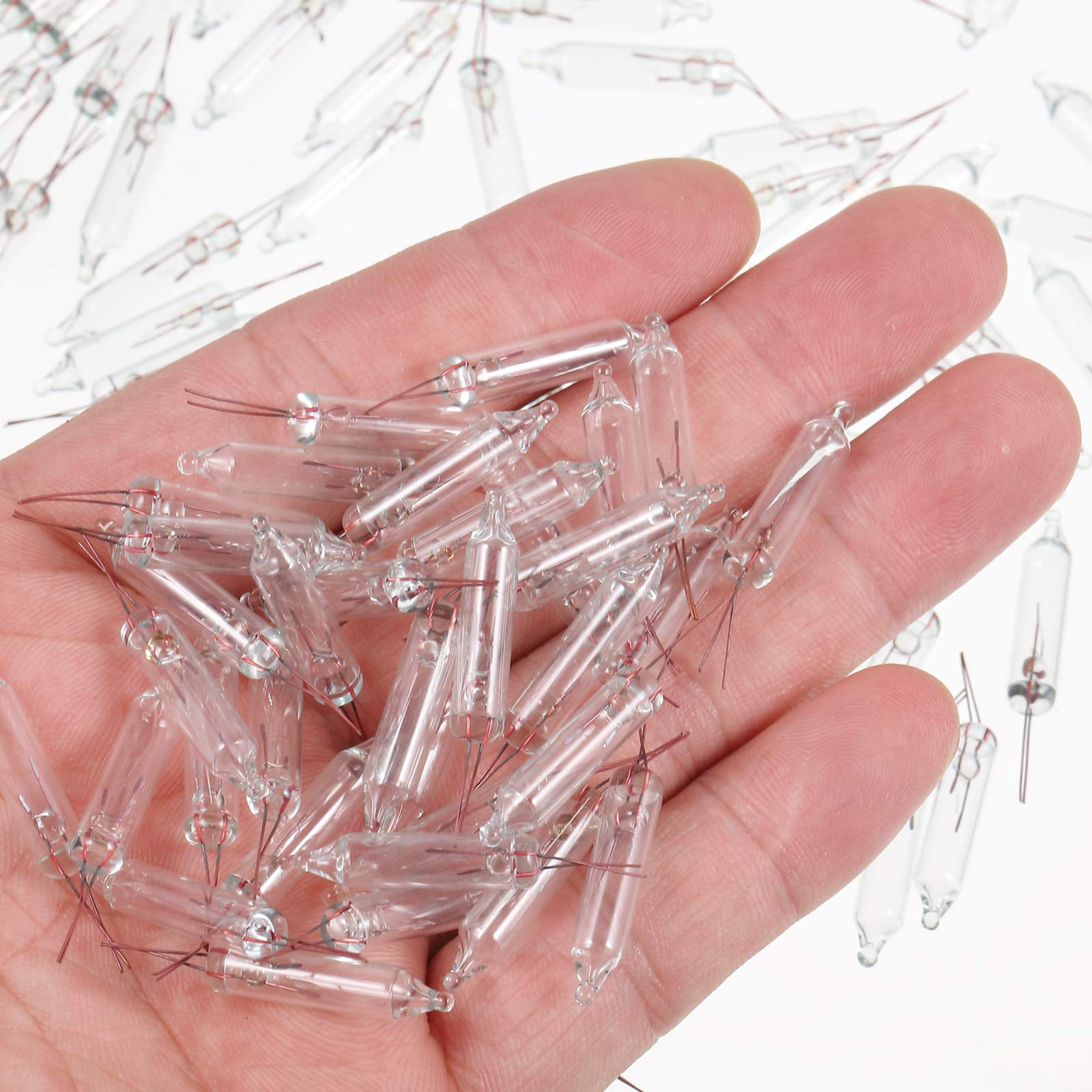 100 Count 2.5V Christmas 50/100/150/200 Count Mini Incandescent Wire String Lights Replacement Bulbs Indoor Outdoor Christmas Lights Decorations For Home Xmas Tree (Warm White)