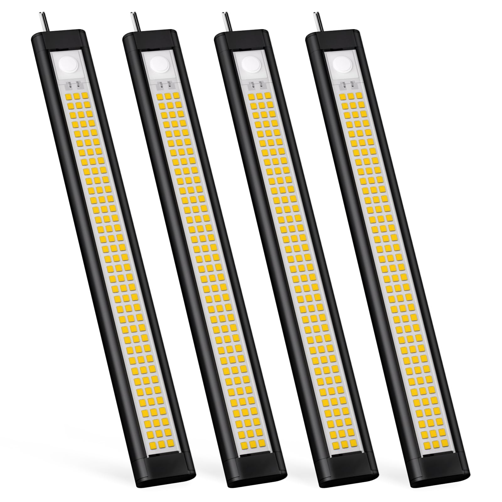 12V LED Light  12 Volt Light Bar  Enclosed Trailer Lights  LED Light for RV Interior  String Lights for Trailer  Shed  Track  Van  RV(4Pack  4000K  Black)
