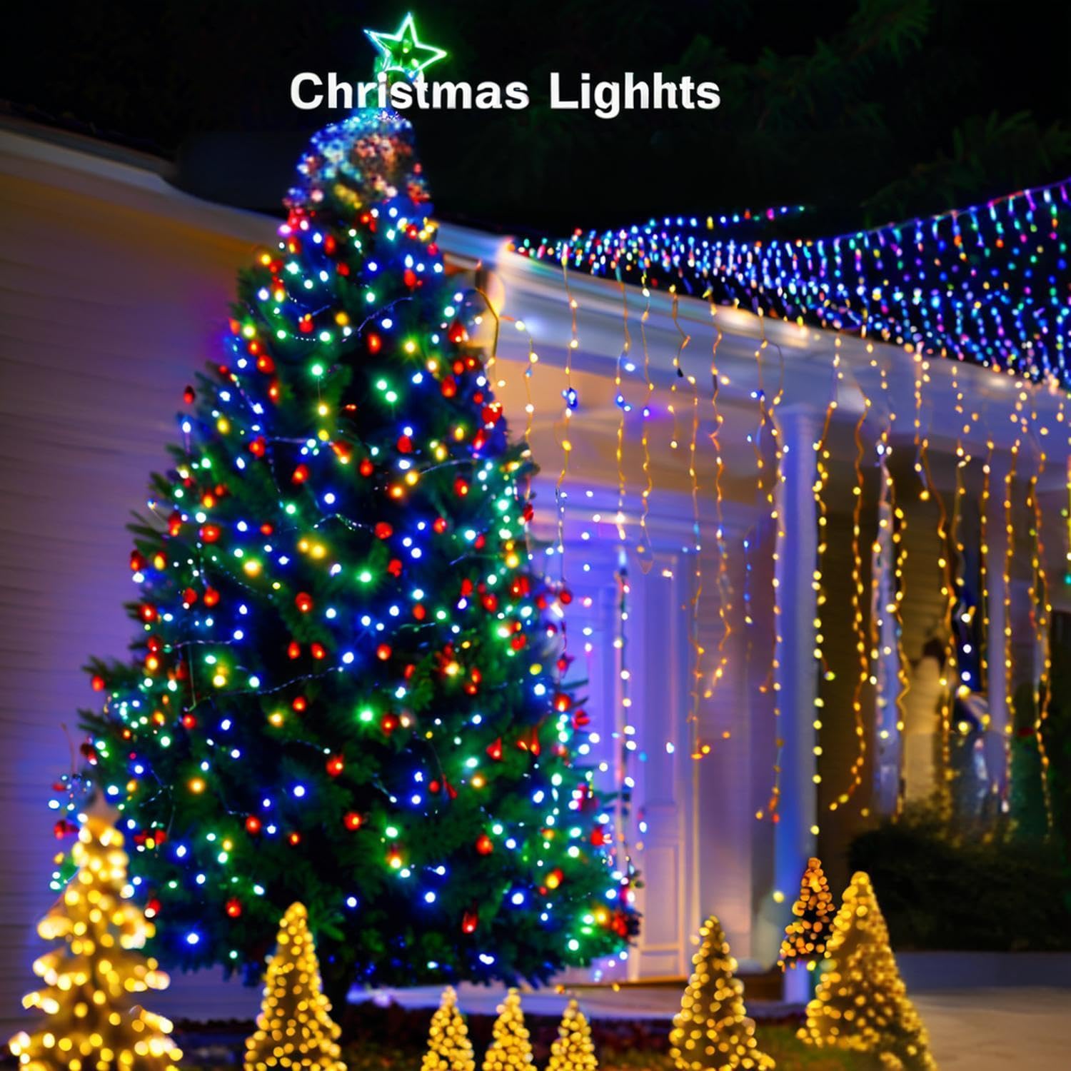 Cattlite LED Rope Lights, 132Ft, 400 LEDs, Waterproof, Multicolor, Outdoor Decorations