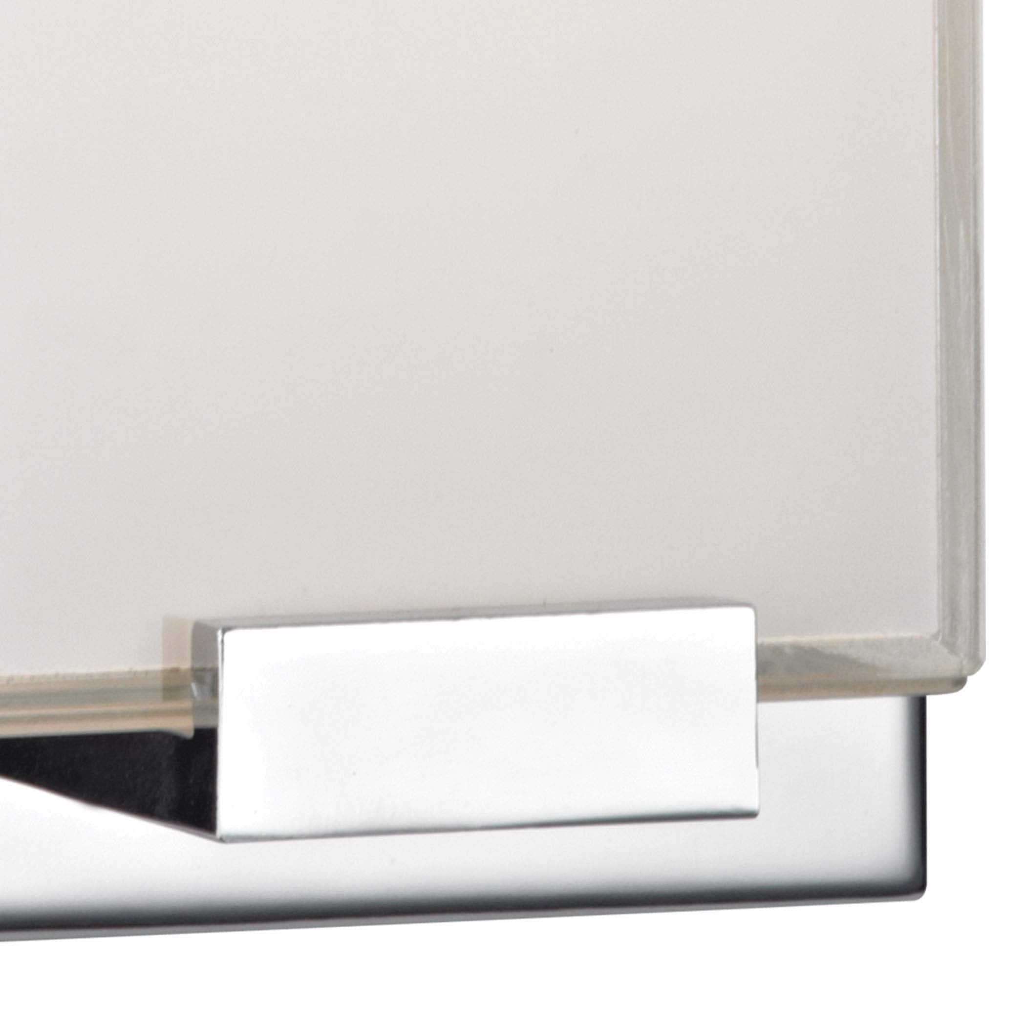 Elk Home Midtown 1-Light Sconce - in Chrome Finish, with White Painted Glass, Modern/Contemporary Style