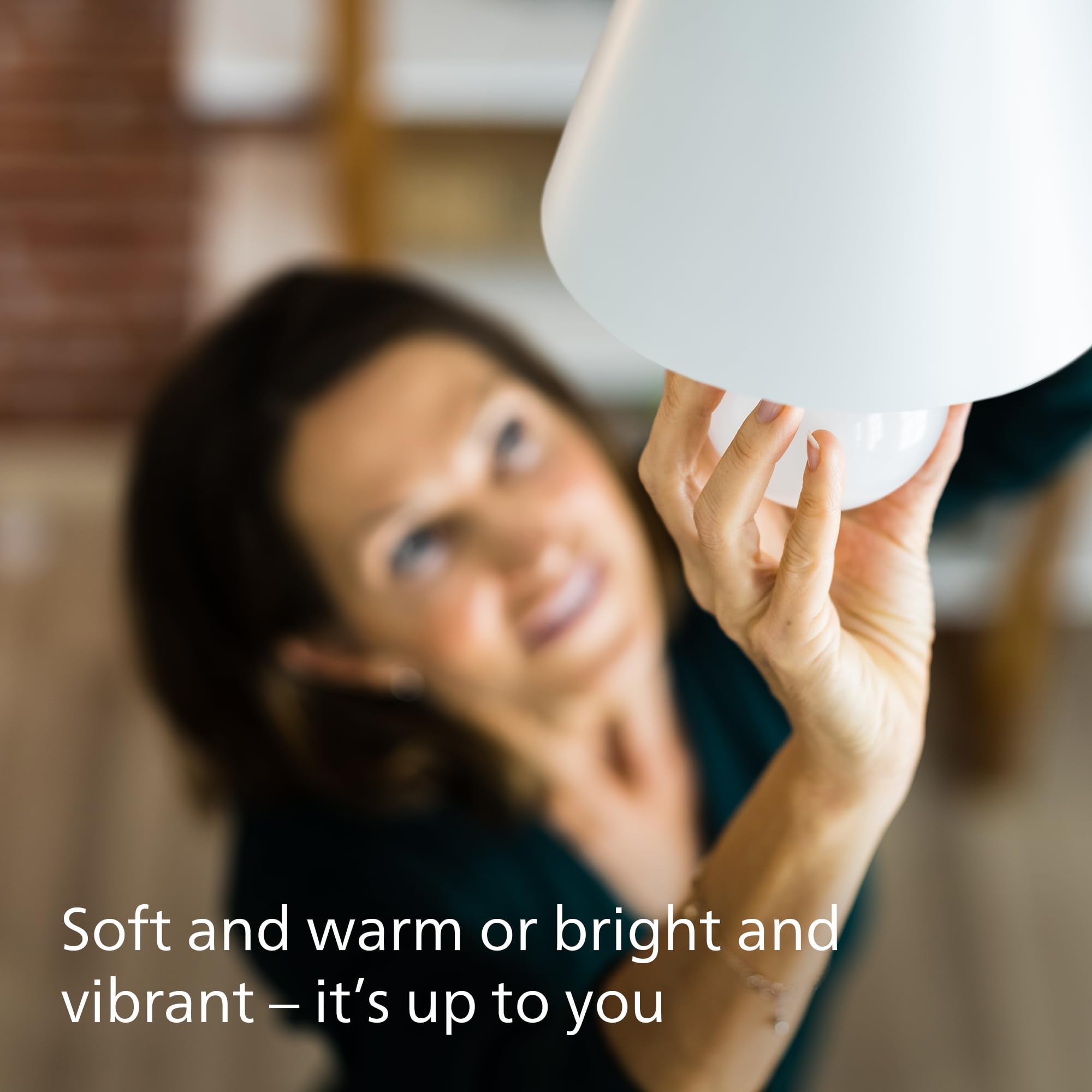 PHILIPS LED 100W A19 4-Pack Selectable White Multi-CCT 1500 Lumen (14W = 100W) Dimmable Flicker-Free Light Bulbs