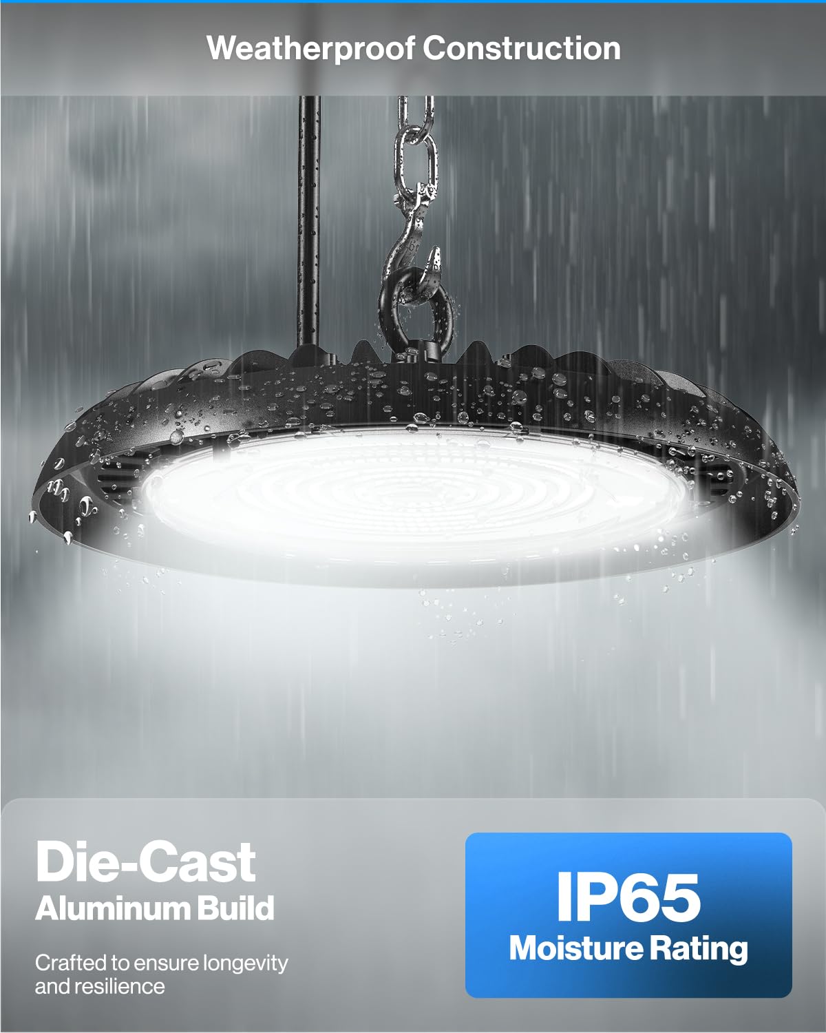 Sunco 10 Pack Ufo Led High Bay Light, Plug & Play Lighting For Warehouse, 6000K Daylight Deluxe, 200W, Power Cord Included, 2800
