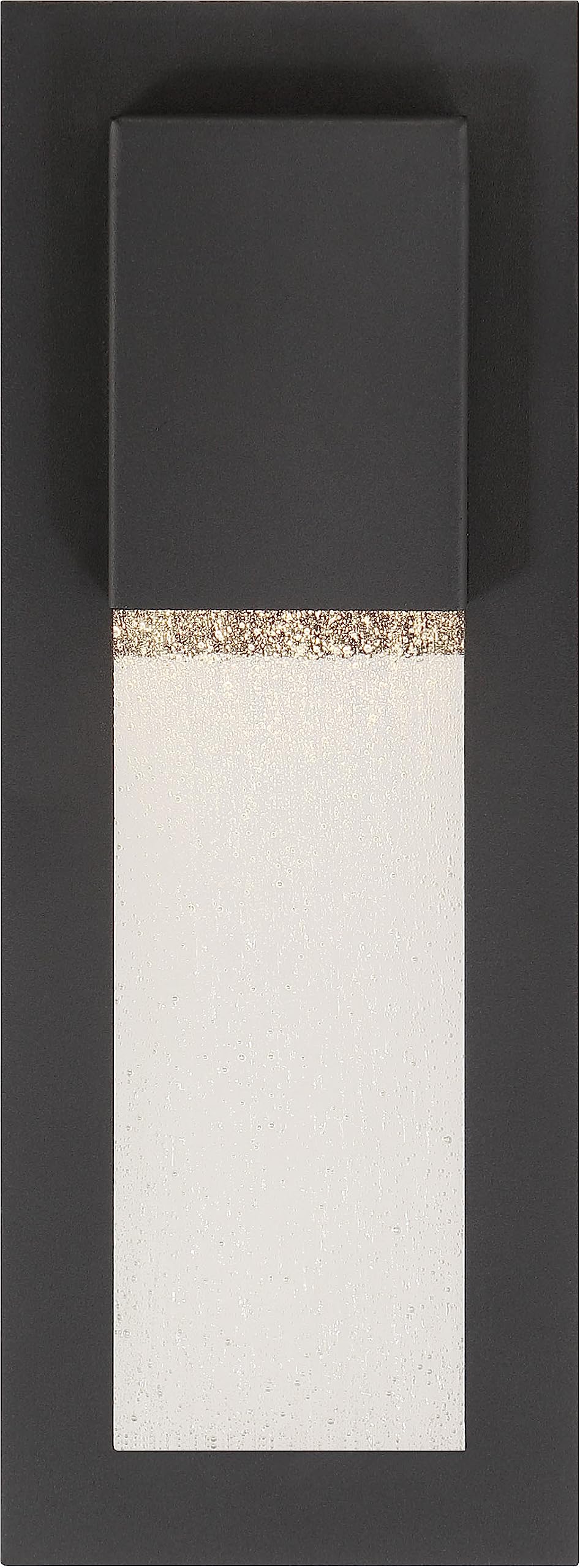 The Great Outdoors 72381-66-L Westgate Outdoor Wall Mount, 1-Light, 6 Total Watts, 4.75-in H x 13-in W, Sand Coal Black