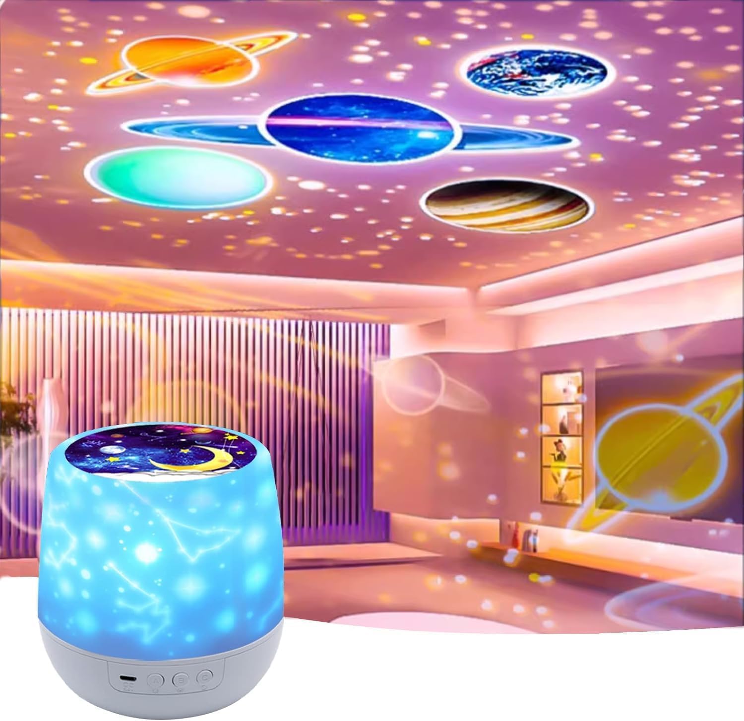 DELICATE Night Lights for Kids, Votozi Multifunctional Star Projector Lamp Night Light for Boys and Girls Birthday Gifts, Christ