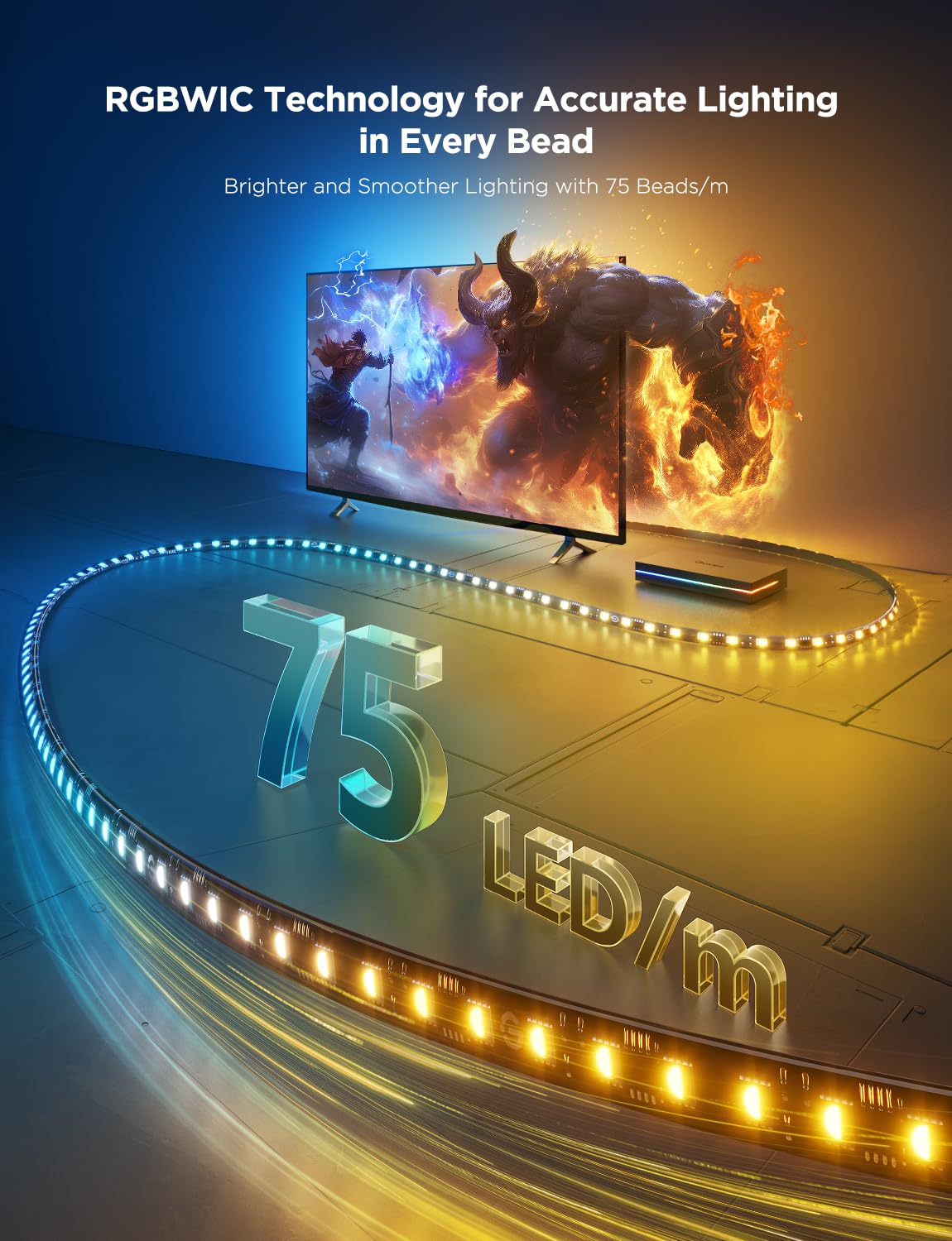 Govee Hdmi 2.1 Sync Box 2, Ai Sync Box With Tv Backlight, Supports 8K@60Hz, 4K@144Hz, Vrr And Allm, Works With Matter And Alexa,