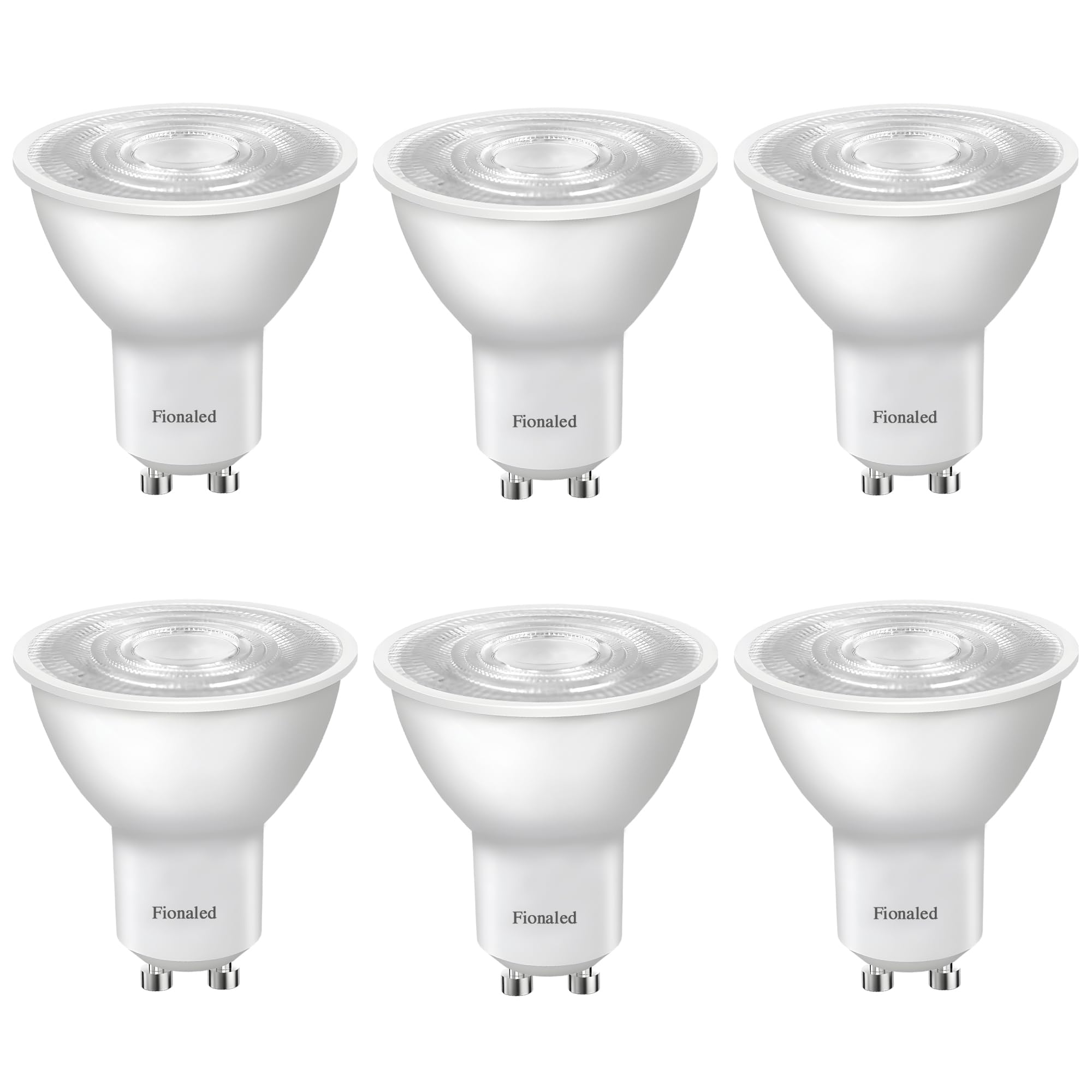 Fionaled GU10 LED Bulbs Dimmable,5W 120V, 50 Watt Equivalent, 2700K Warm White MR16 LED Bulbs for Track Lighting,Kitchen,Range H