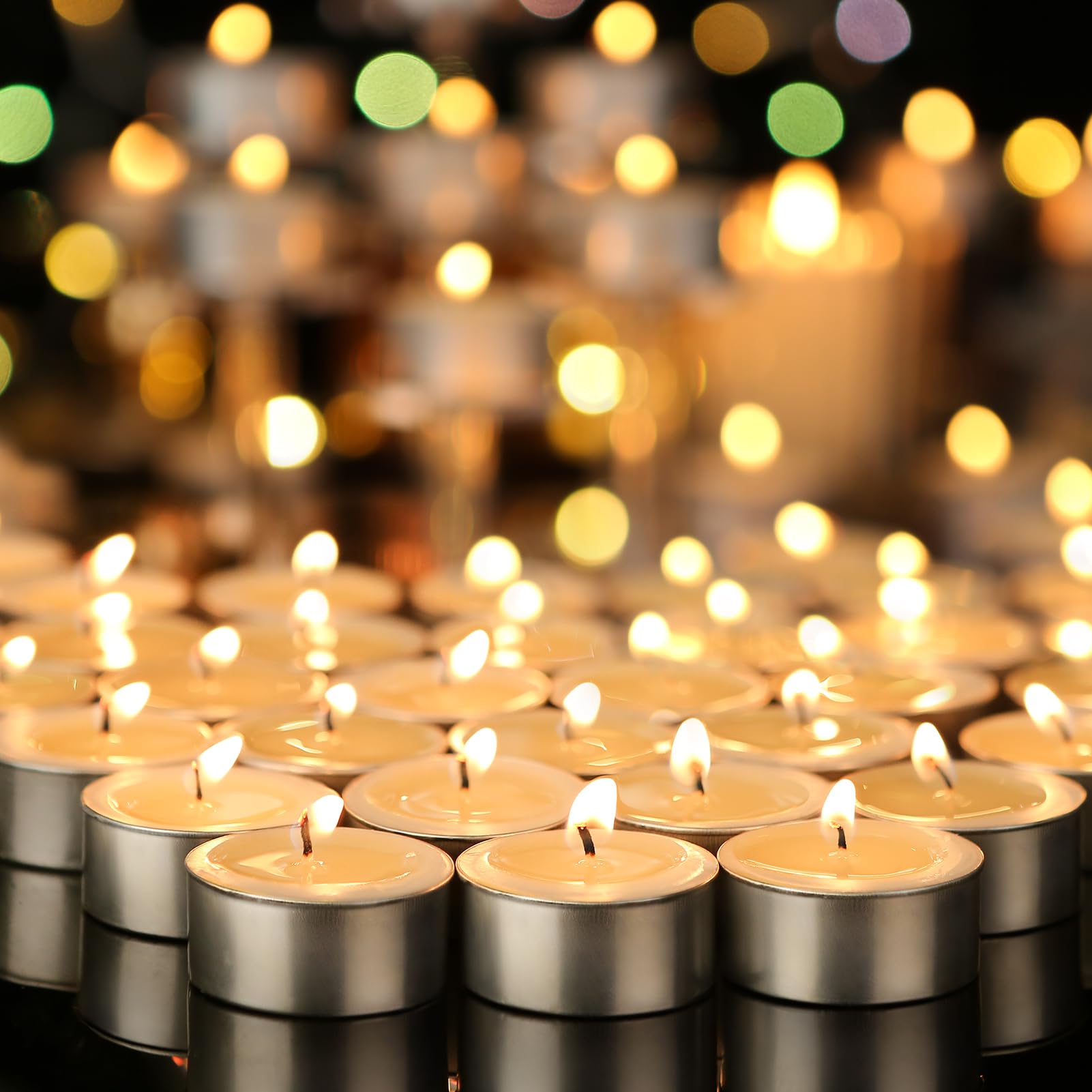 Soy Wax Tea Lights Candles 100 Pack,6 Hours Long Burning White Soy Tealight Votive Candles Bulk,Unscented,Clean Burn,Natural Soy Tealights Candles for Home Dinner,Weddings