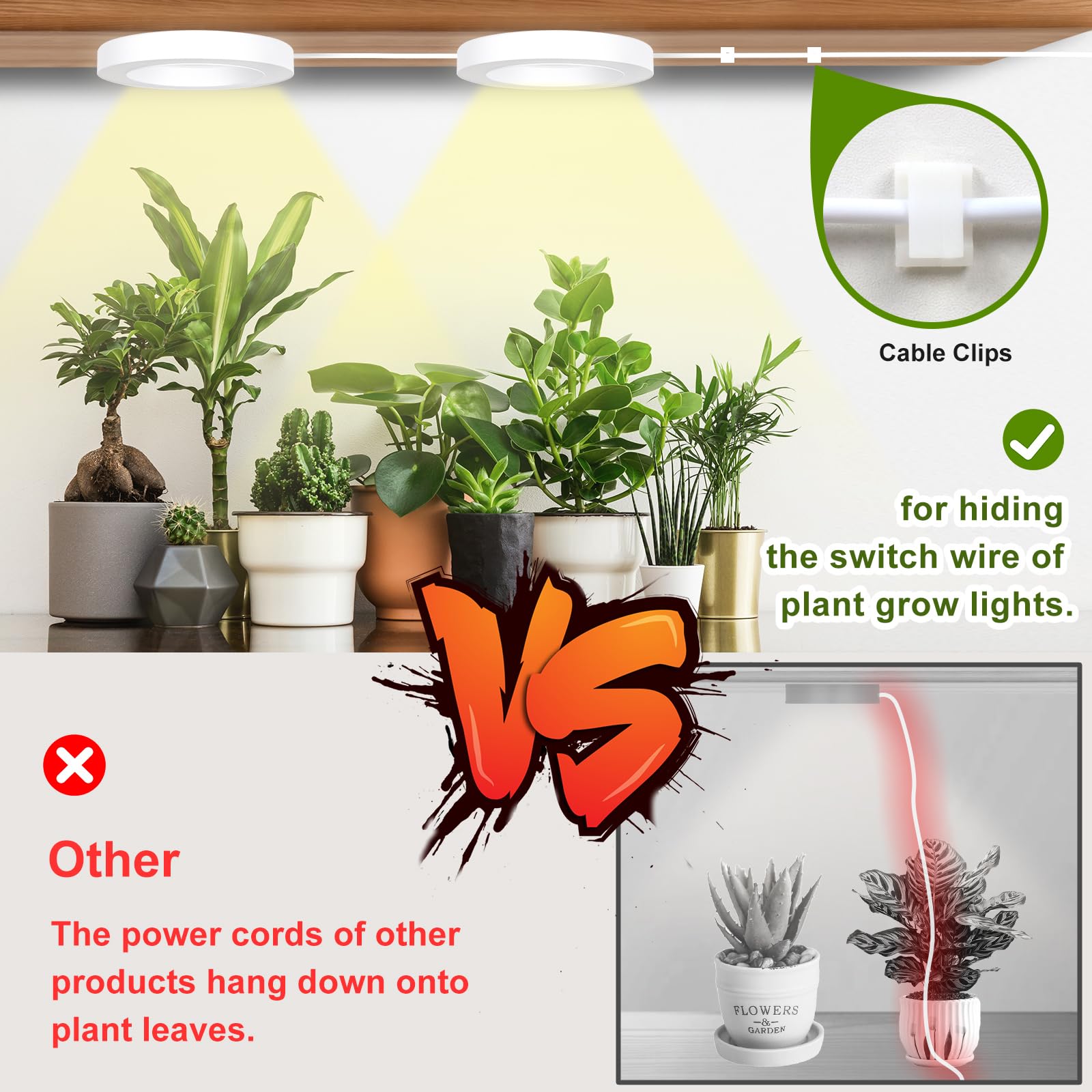 Aopeids 2025 Upgraded Full Spectrum Grow Light For Indoor Plants - 216 Leds, 3 Lighting Modes, Auto On/Off Timer (4/8/12H), 10-Level Dimmable Halo Small Plant Lights (White, 6.3Inch Tri Head)