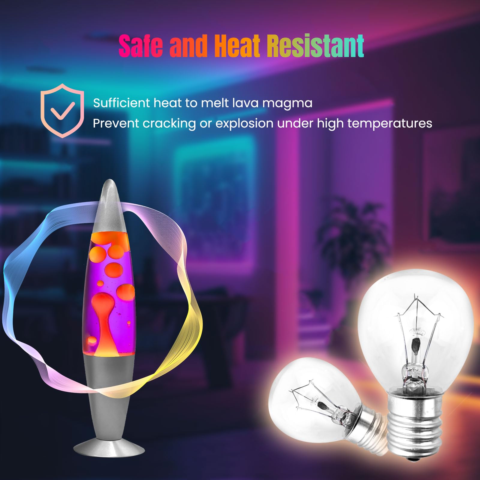 Scomx Wax Warmer Bulbs, 25 Watt G50 Bulbs For Full-Size Scentsy Warmers, E12 Incandescent Candelabra Base Clear Light Bulbs For