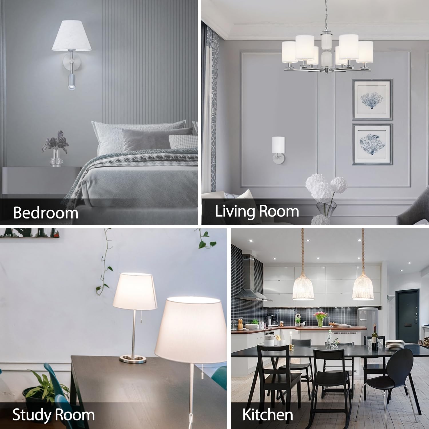 Tjoy 24 Pack A19 Led Light Bulbs, 60 Watt Equivalent Led Bulb, Efficient 9W, Daylight 5000K, E26 Standard Base, Bright White Light Bulb, Non Dimmable, Energy Saving, 800Lm, 80 Cri, 120V, Ul Listed