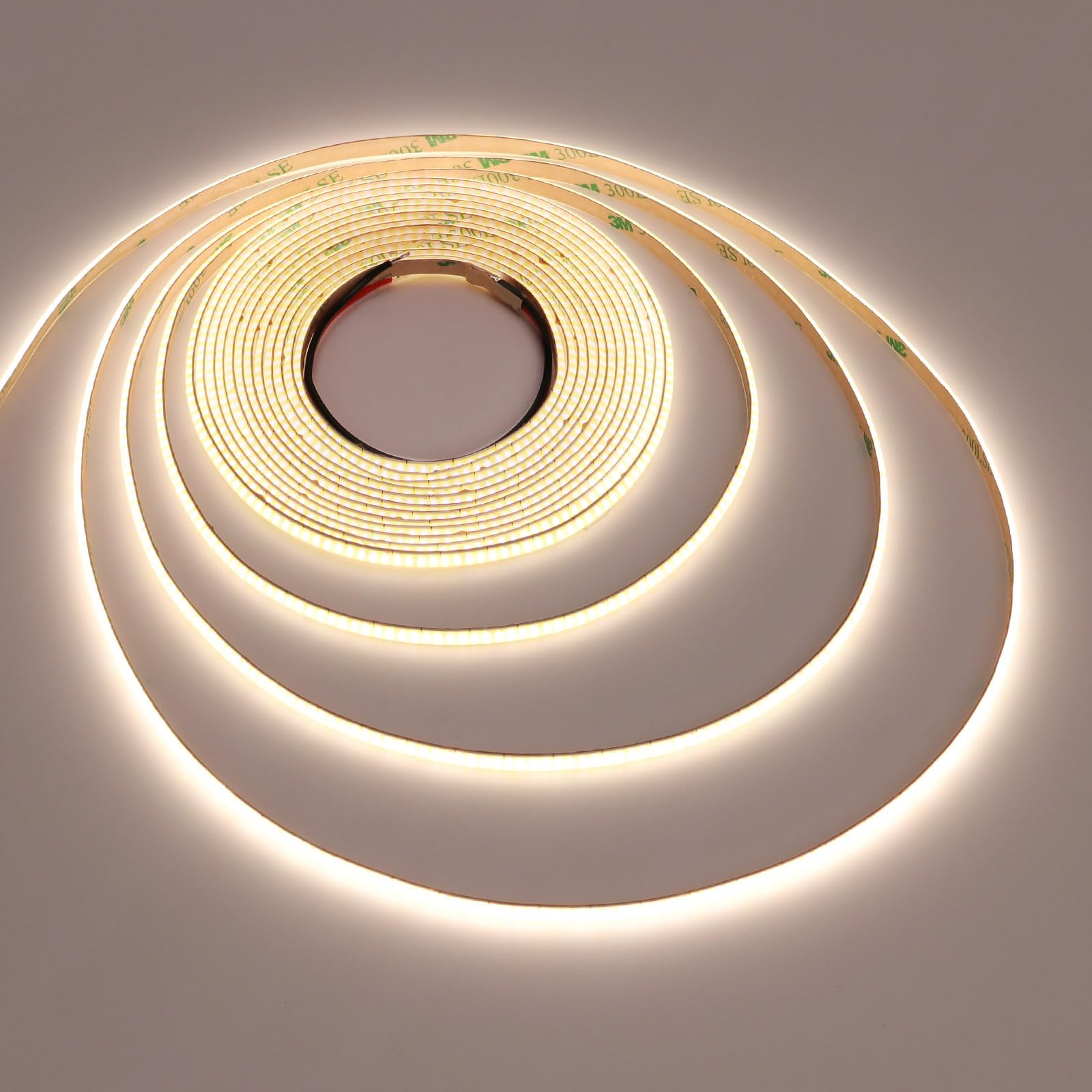 Topai 5V Cob Led Strip Narrow 5Mm Width Natural White 4000K Cri 90+ Dotless 16.4Ft 400Leds/M High Density Cuttable Flexible Led Tape Light For Cabinet Home Diy Lighting Projects