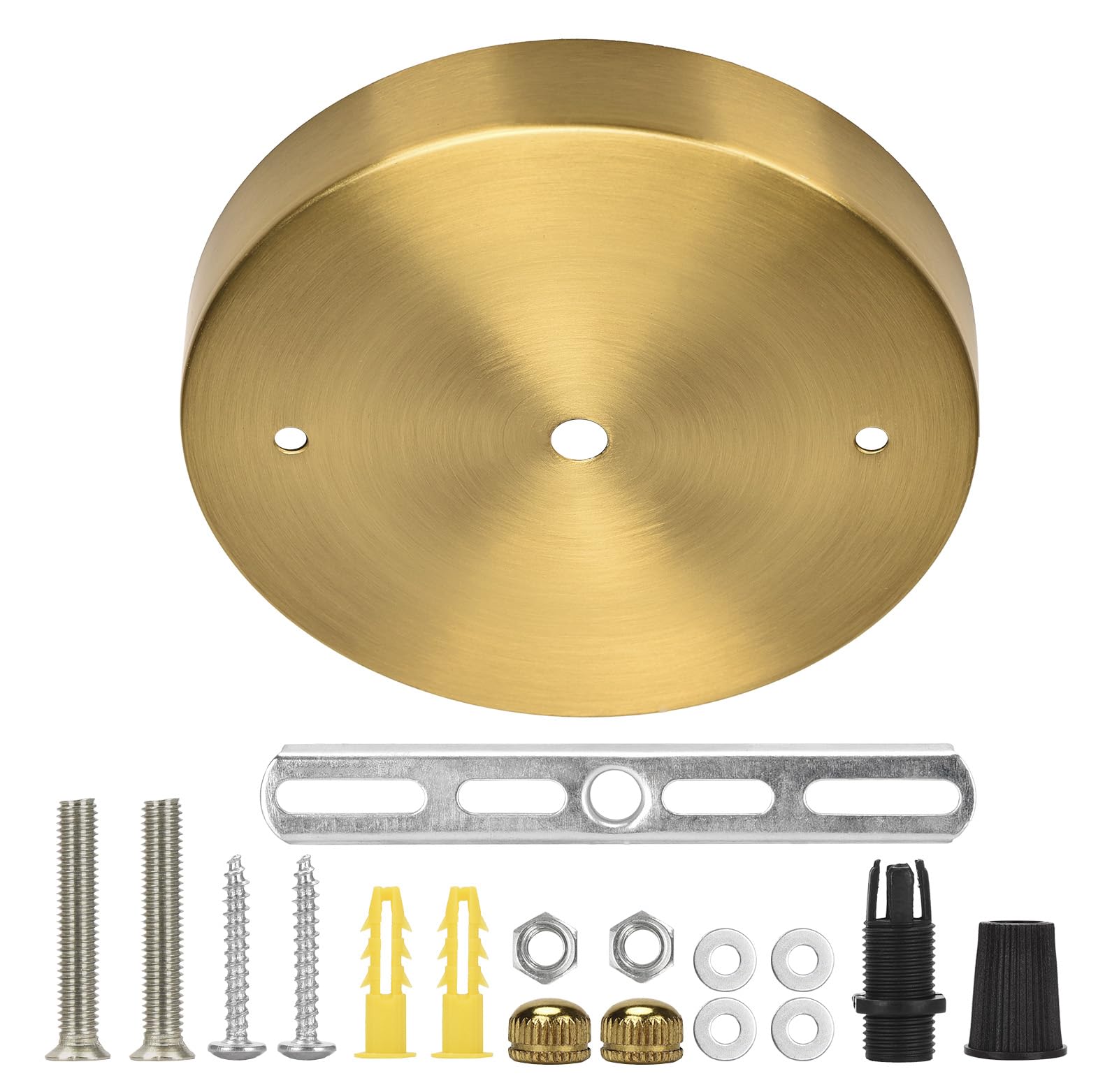 Sangle Sopffy Pendant Light Canopy Kit  4.7 Inches Ceiling Lighting Canopy Kit With All Mounting Hardware Modern Chandelier Ceiling Plate Cover For Pendant Lighting Fixtures (Brass  4.7 Inch)