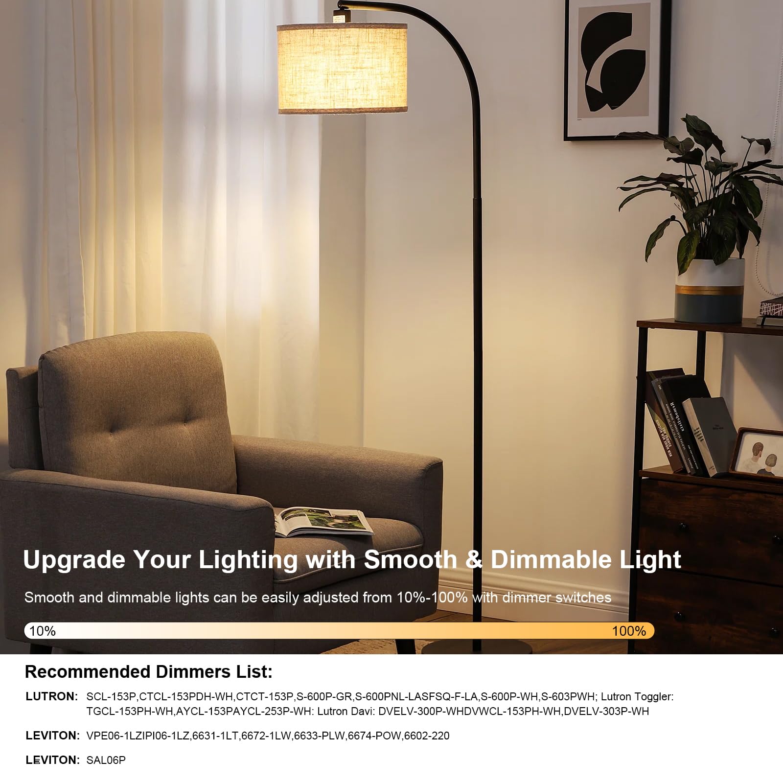 Morninglight Dimmable A15 Led Light Bulb 75 Watt Equivalent, 3000K Soft White, 800Lm, 8.5W A15 Light Bulbs 75 Watt Soft White Fo