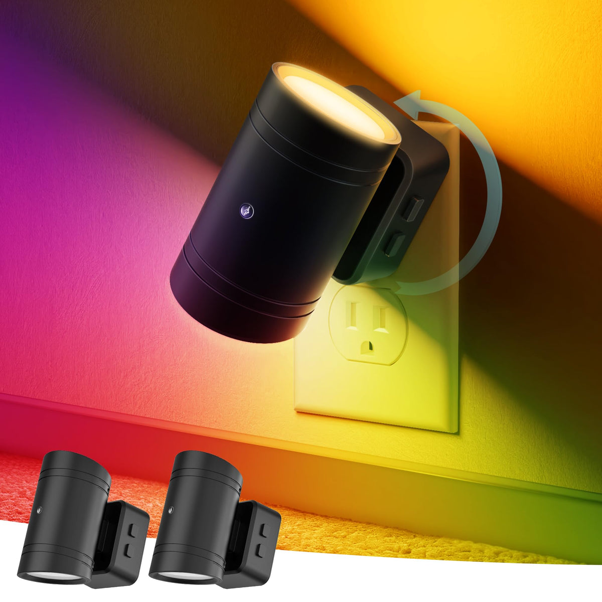 Briignite Night Lights Plug Into Wall 10 Color Changing Rgb Night Ligh briignite-night-lights-plug-into-wall-10-color-changing-rgb-night-ligh