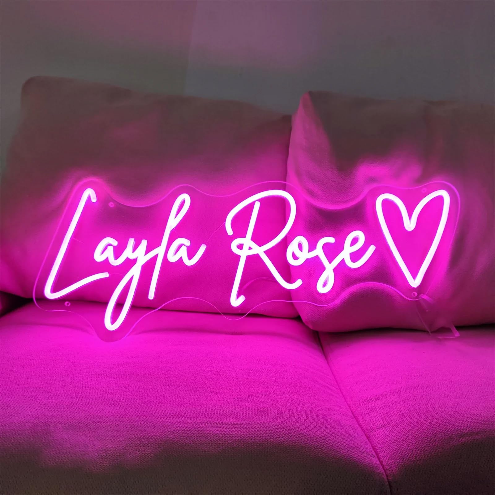 YGEQWK Custom Neon Sign - Customizable LED Light for Weddings, Birthdays, Bars - 30inx7.2in
