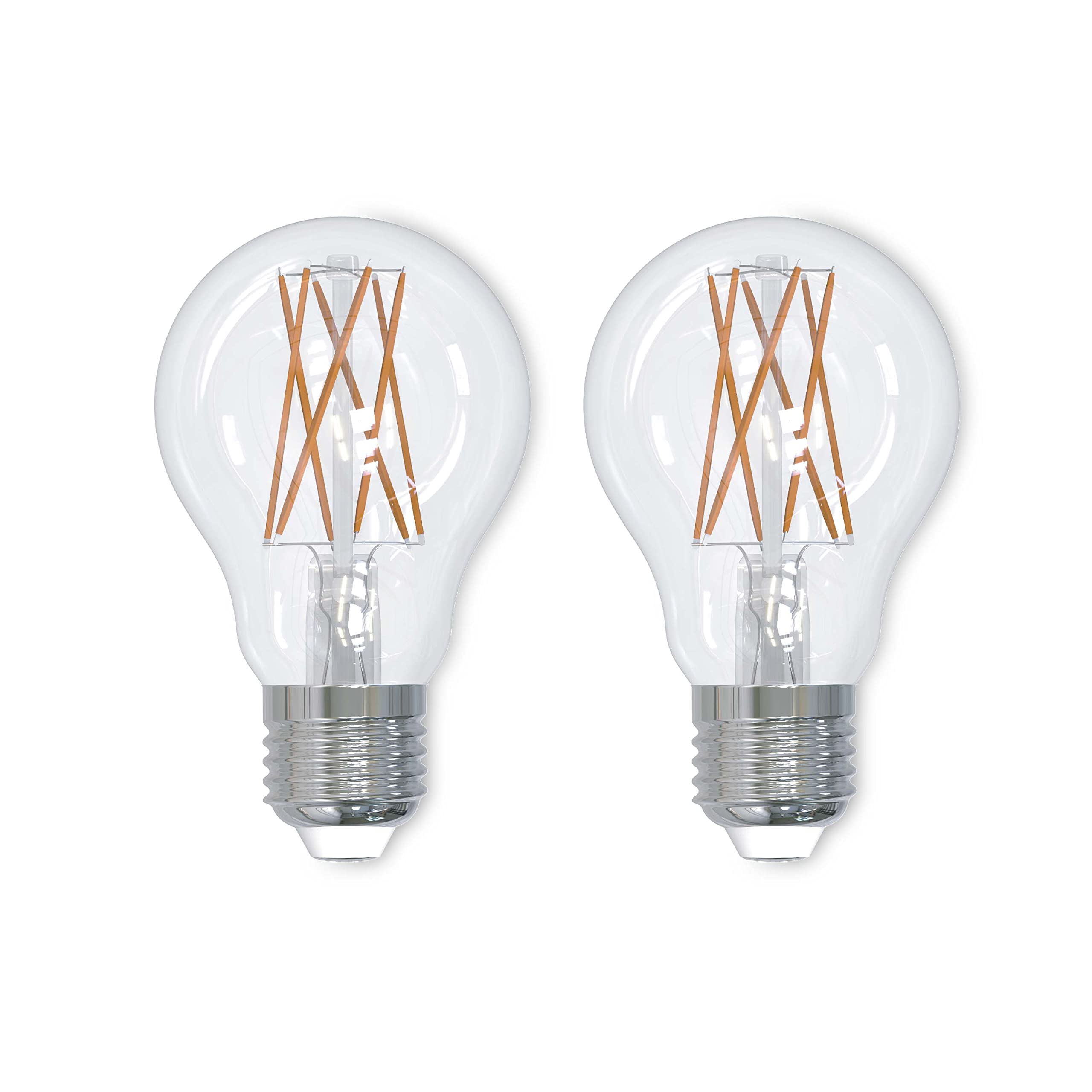 Bulbrite Pack Of (2) 9 Watt Dimmable Clear Filament A19 Medium (E26) Led Bulb - 1100 Lumens, 3000K, And 90 Cri
