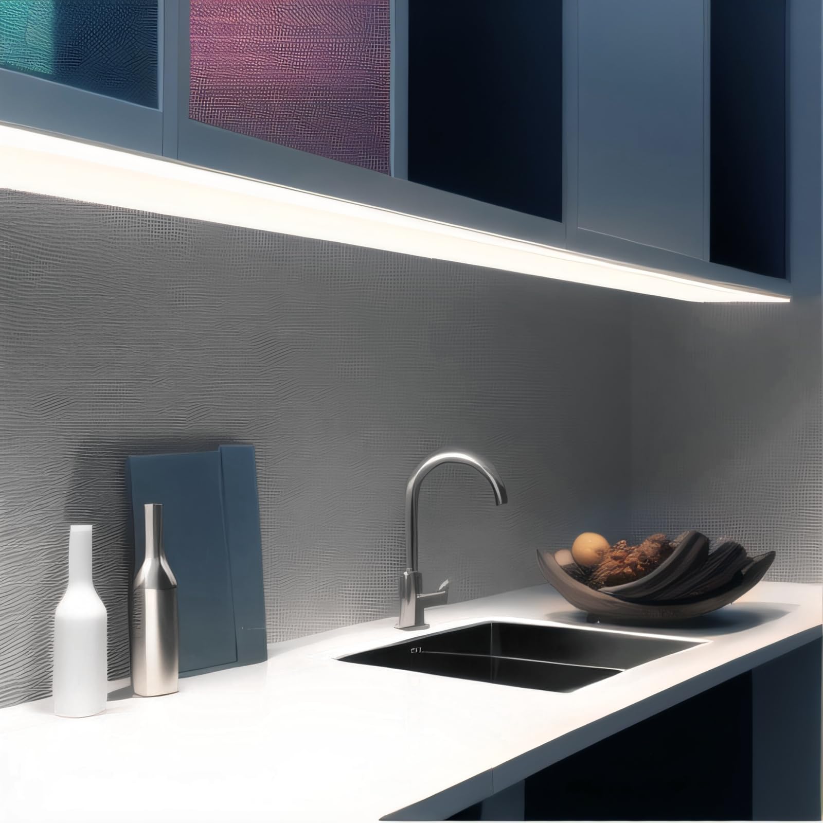 Radiantflux White Led Strip Lights, Dimmable Led Lights Strip, 50Ft 900Leds, Super Bright Led Tape Lights For Living Room, Bedro