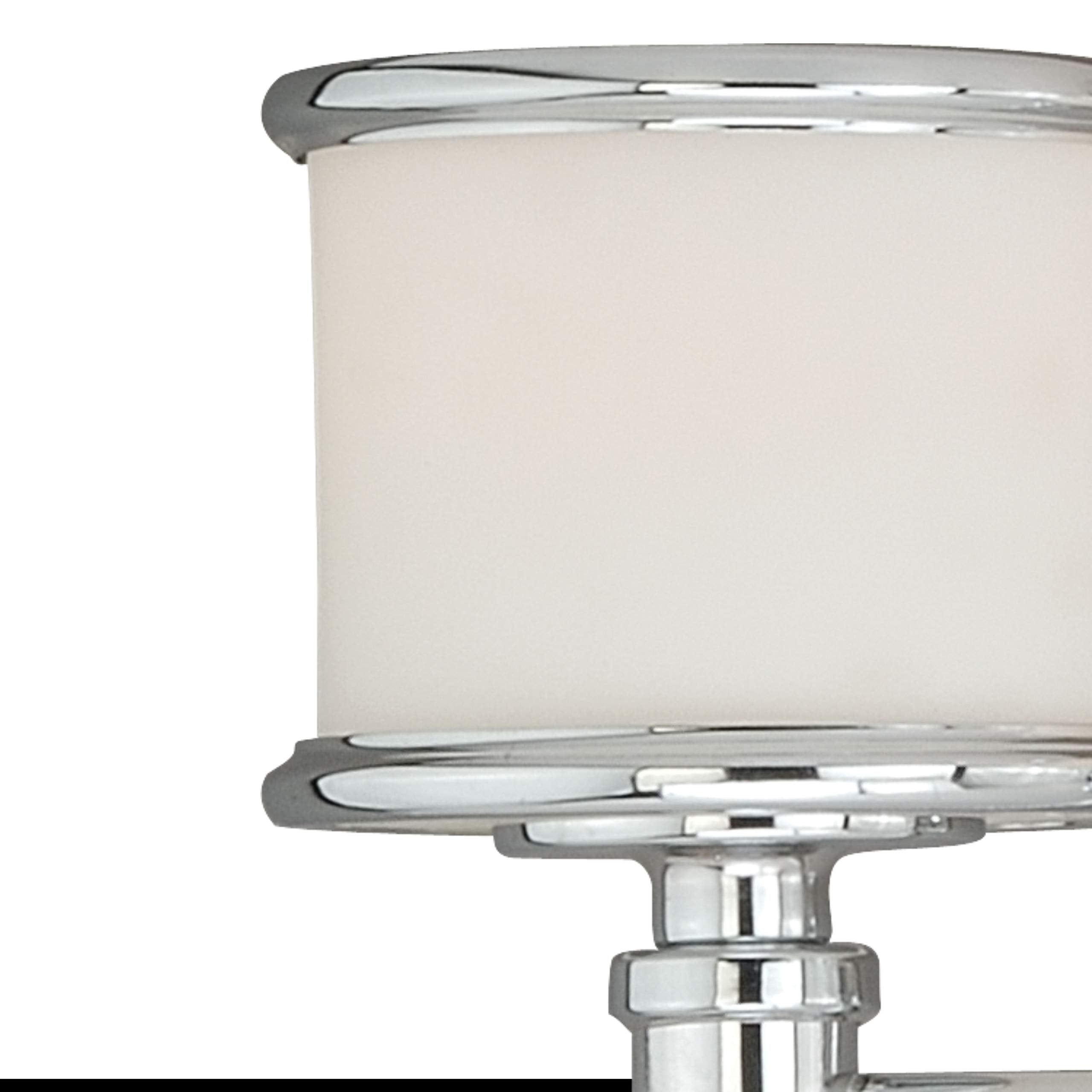 VAXCEL Carlisle 4 Light Bathroom Vanity Fixture, Chrome, Alloy Steel, Model W0149