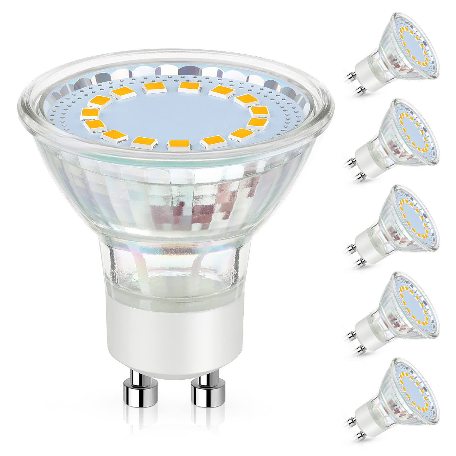 Maylaywood 4W Gu10 Led Light Bulbs, 50W Halogen Equivalent, Warm White 2700K, 