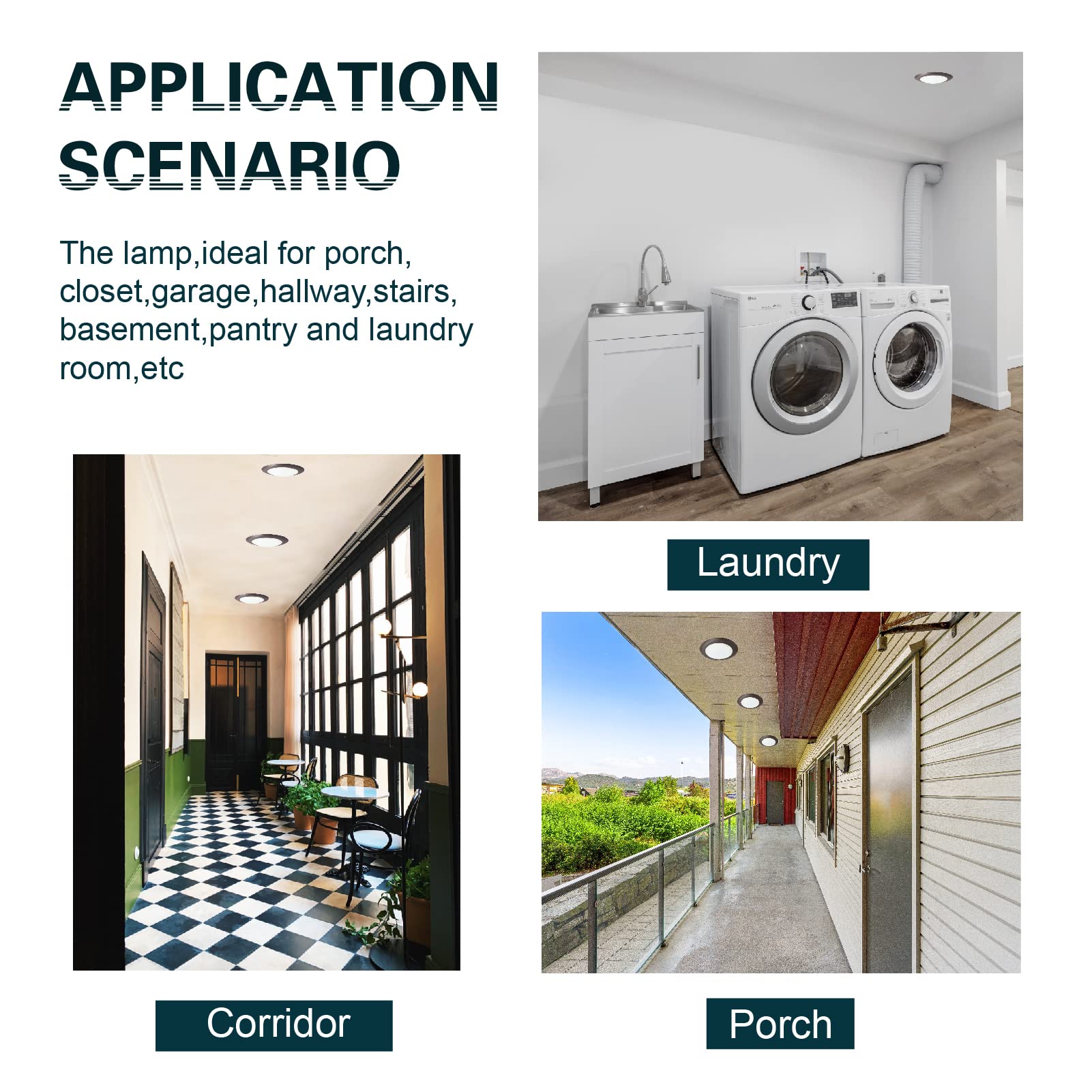 Topeler 6'' Dimmable Flush Mount Ceiling Light, 15W Bronze Low Profile Surface Mount Led Disc Light, 4000K Cool White 1000Lm, Et