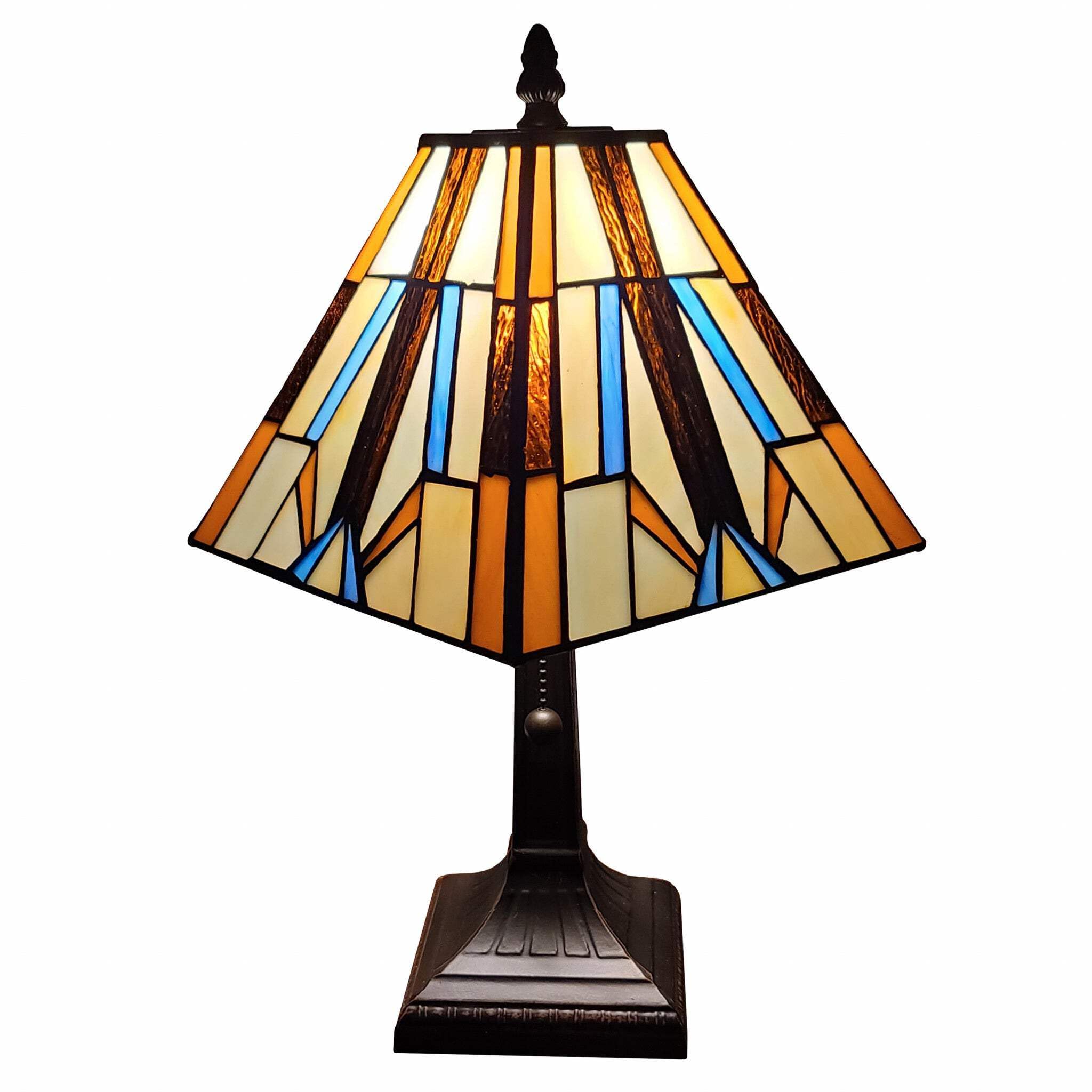 16 Tiffany Style Mission Style Squared Shade Table Lamp