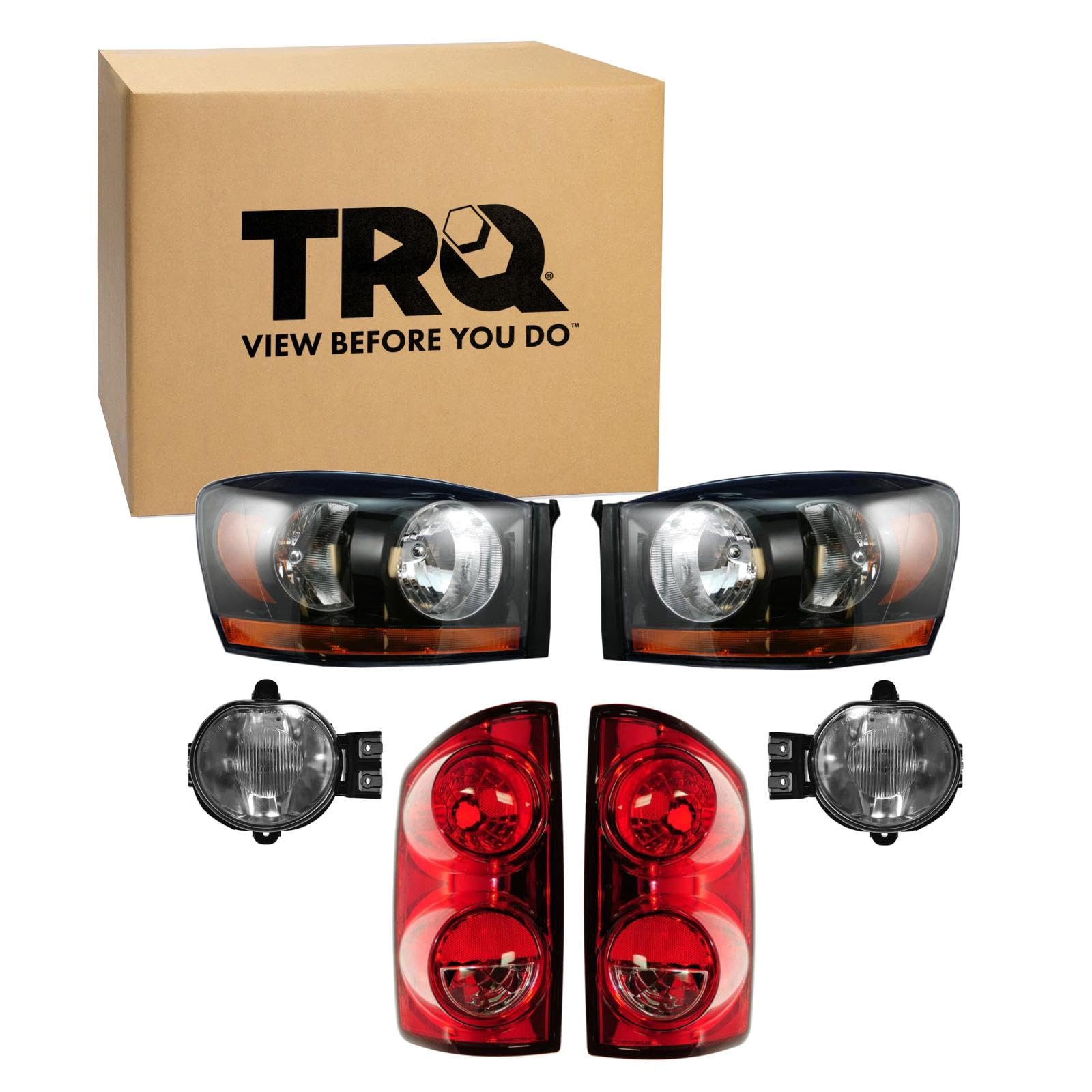 Trq Lighting Kit Ch2518115 Ch2519115 Ch2592121 Ch2593121 Ch2800165 Ch2801165 Compatible With 2007-2008 Dodge Ram 1500 Ram 2500 Ram 3500