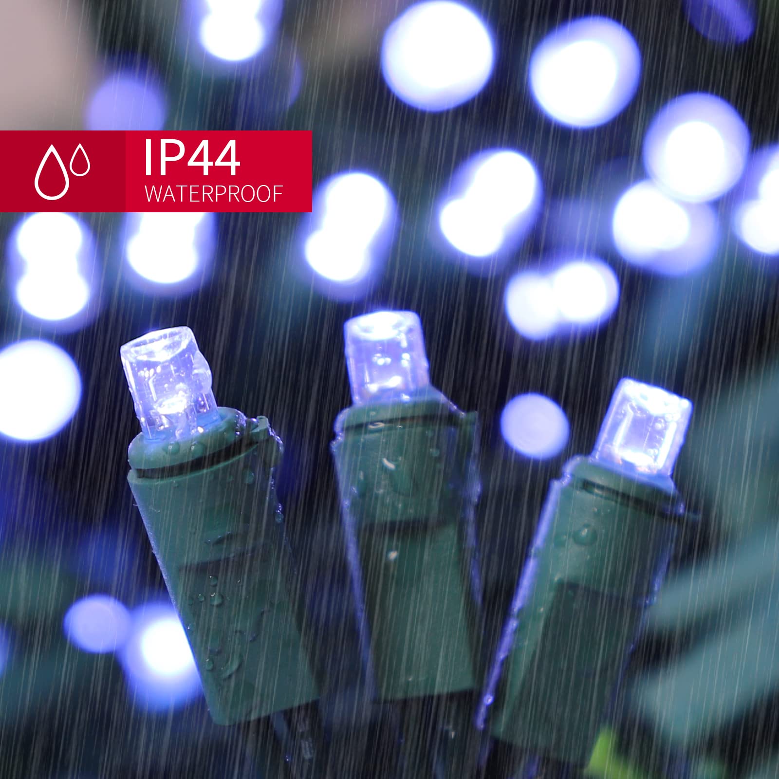 Lamphome 100 Count Cool White -String Lights - 21.6Ft Led Christmas Lights, Mini Led Lights For Indoor Outdoor Home Holiday Party Wedding Independence Day Decoration