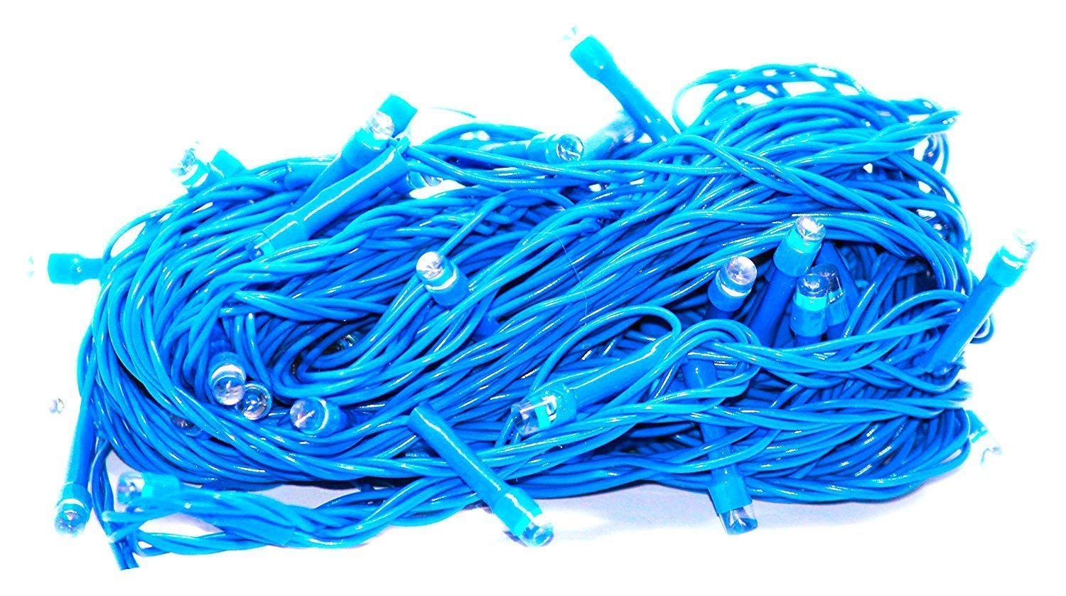 MIRADH Led String Lights, Plug In String Lights, 33 Feet 50 Led Fairy Lights Perfect For Diwali, Indoor And Outdoor Use, (Blue)